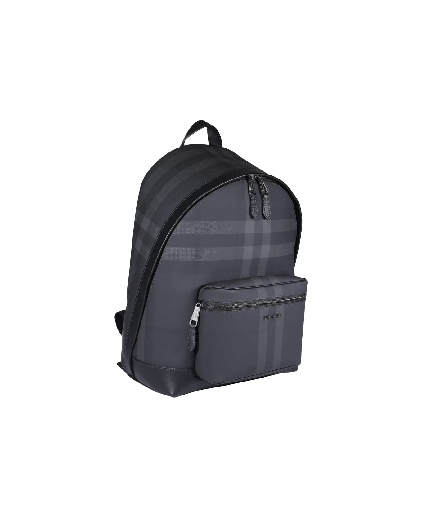 Burberry Tartan Motif Backpack - Grey