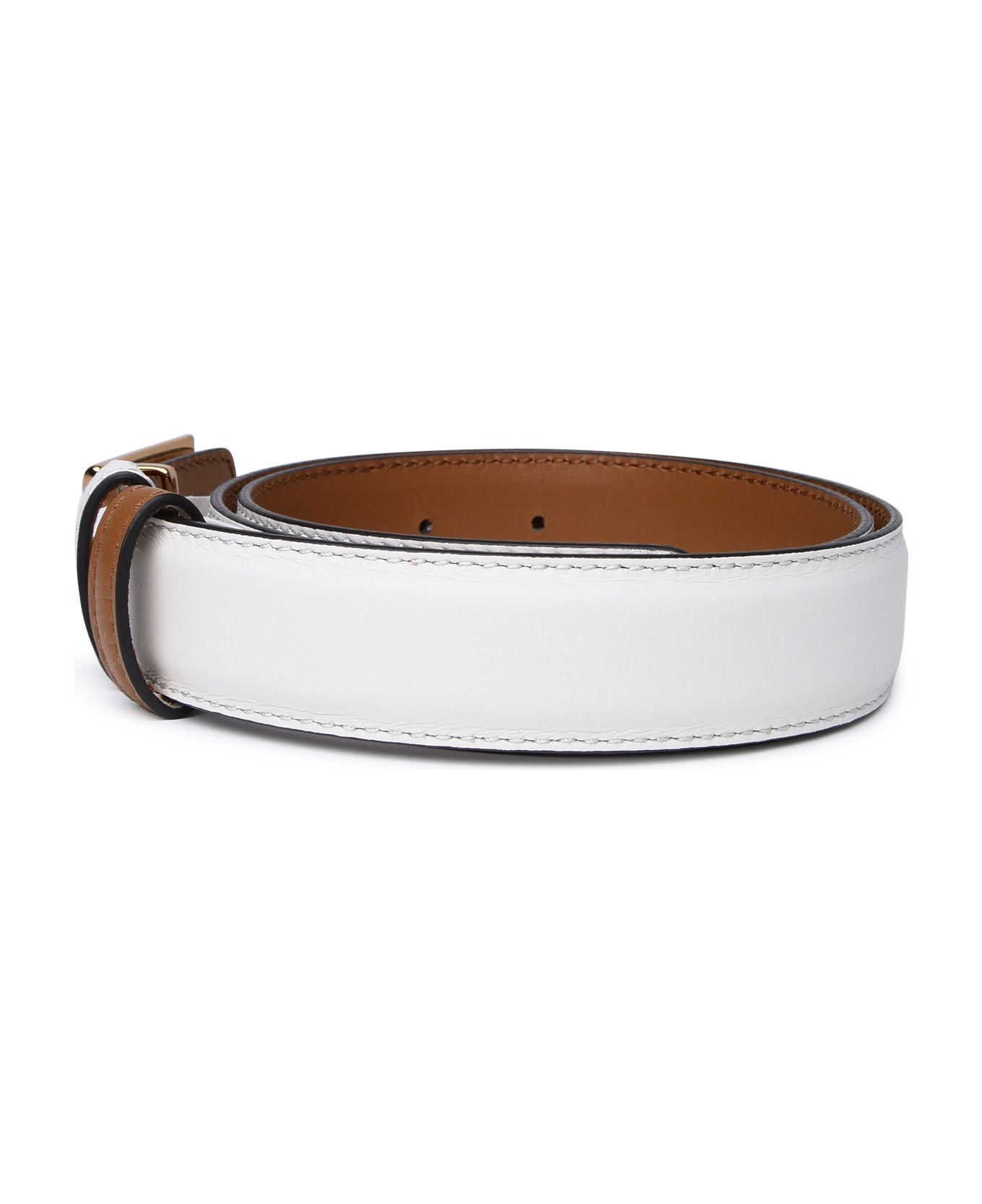 Etro Ivory Leather Belt - Avorio