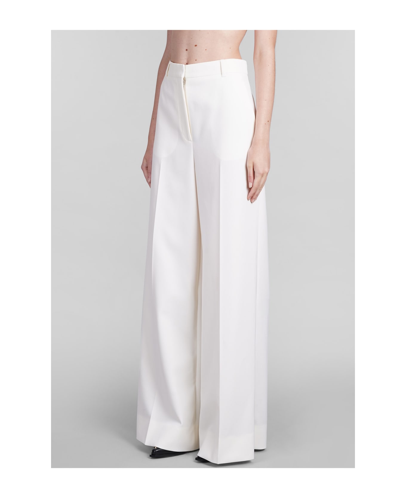 Stella McCartney Pants In Beige Wool - beige