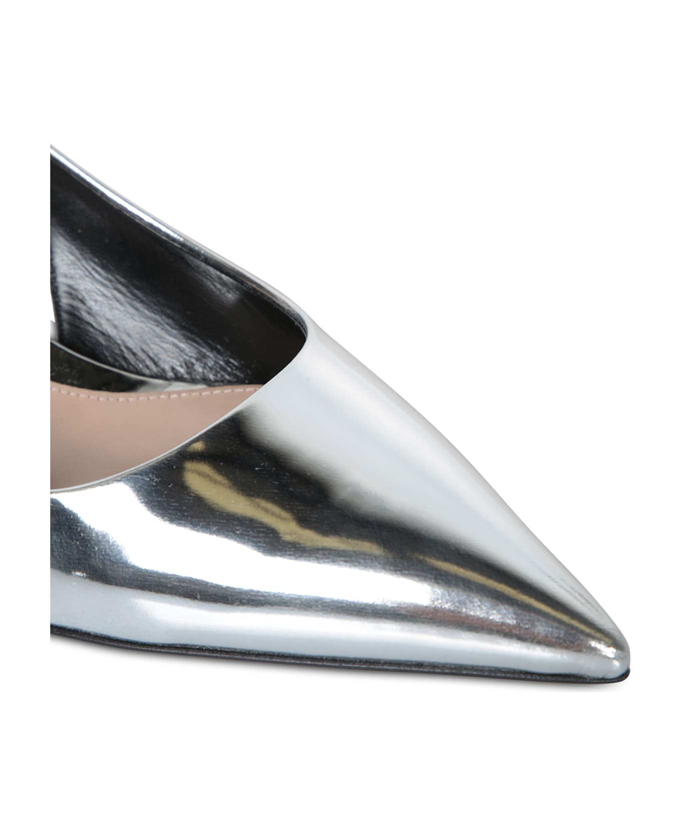 Gucci Silver Slingback Signoria Sandal - Metallic