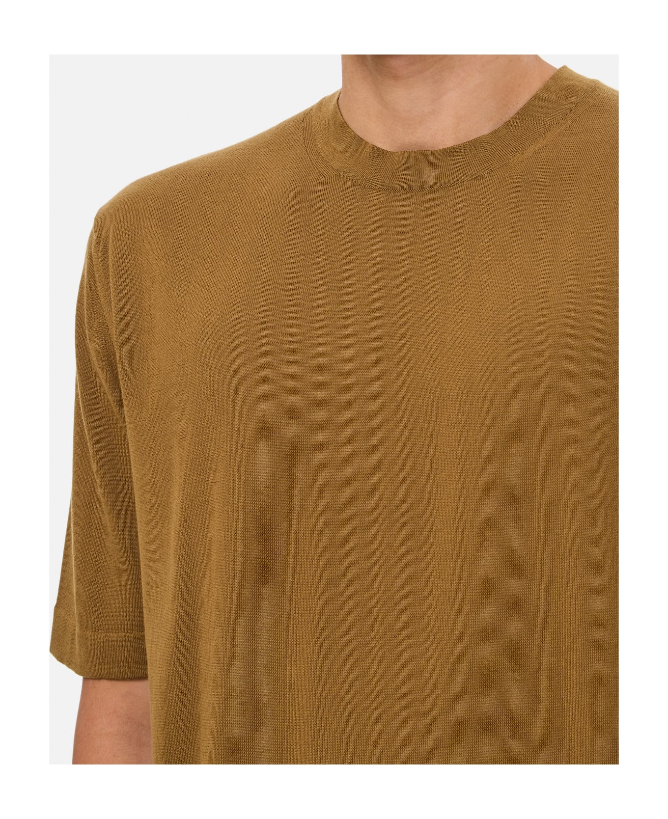 K-Way Combe Cotton T-shirt - Brown