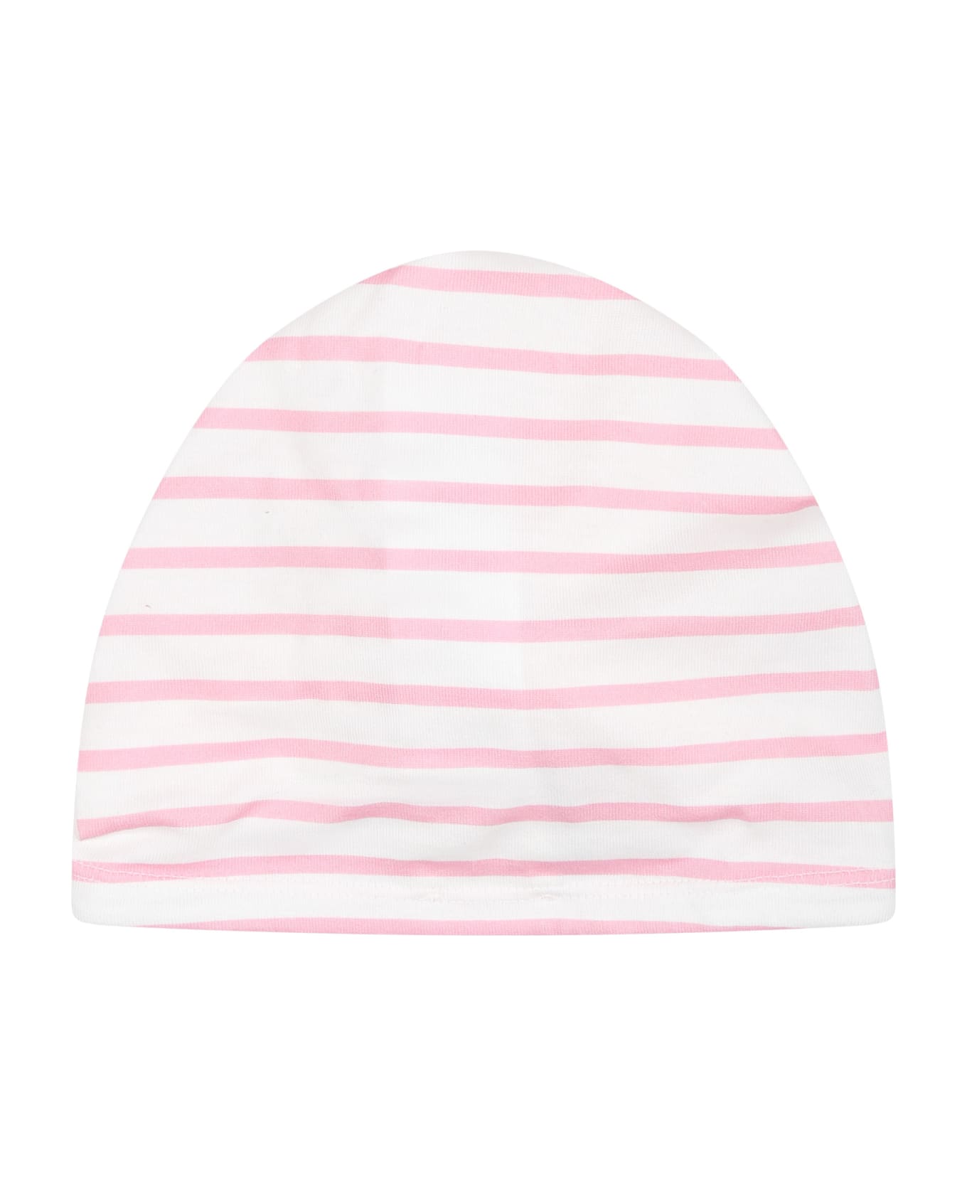 Givenchy Pink Dress For Baby Girl With Stripes - Rosa