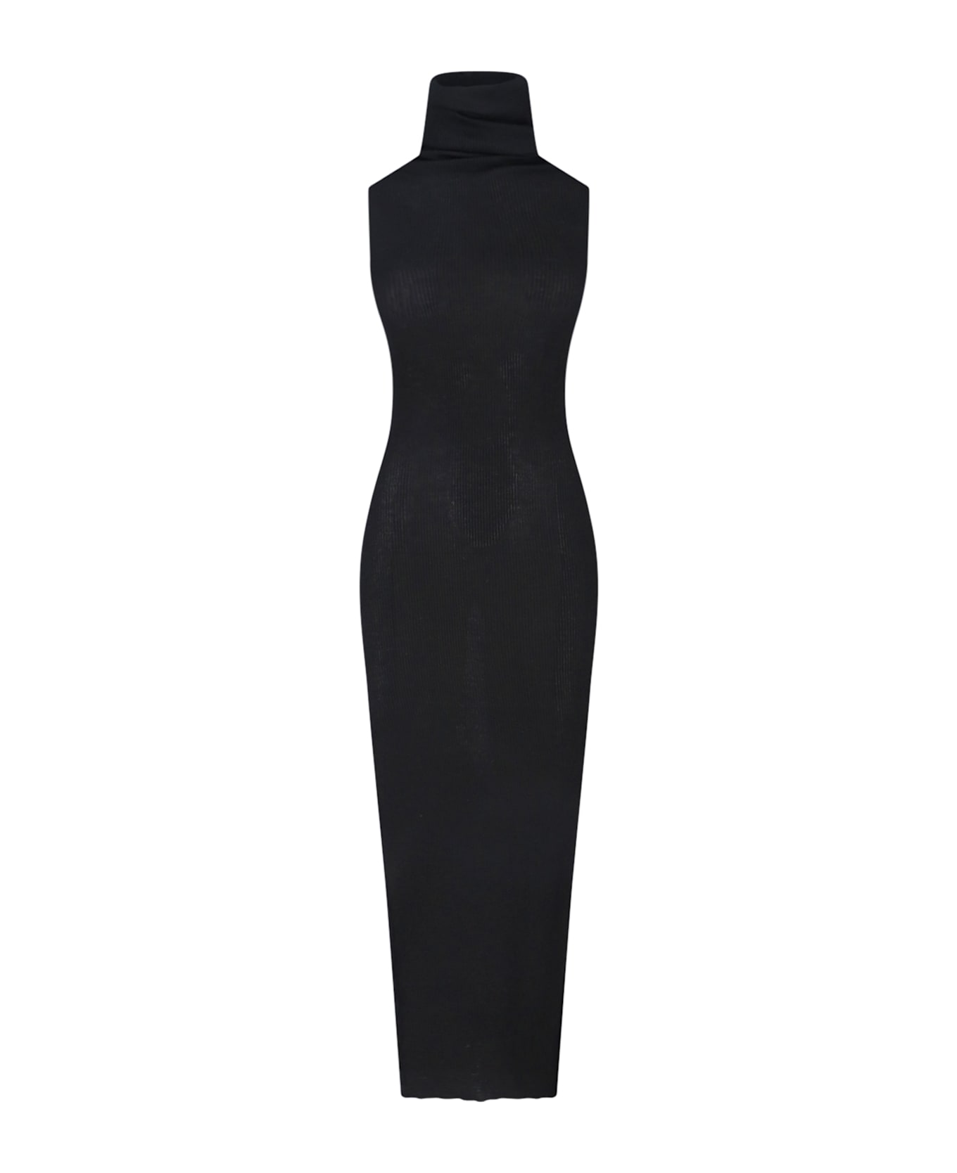 Rick Owens Knitted Maxi Dress - Black  