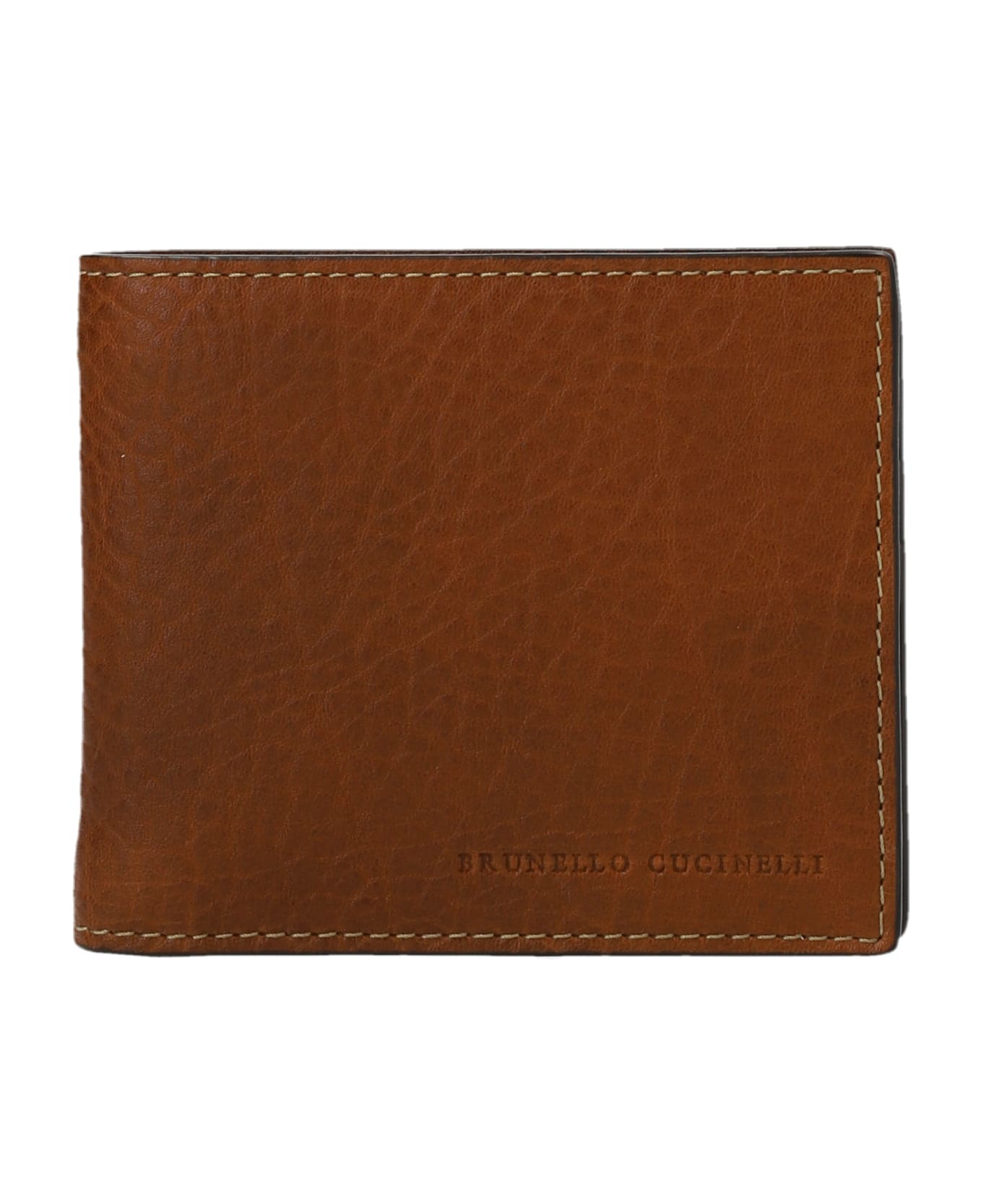 Brunello Cucinelli Grained Leather Wallet - Brown