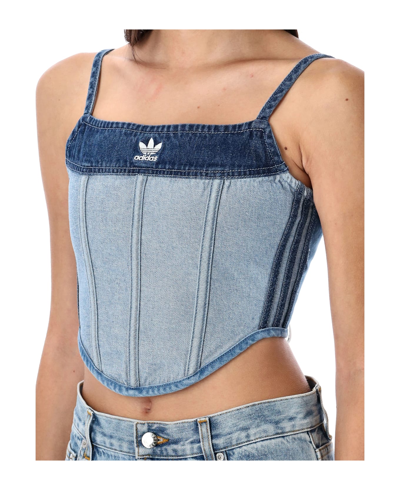 Adidas Originals Kseniaschnaider Denim Corset - LIGHT BLUE