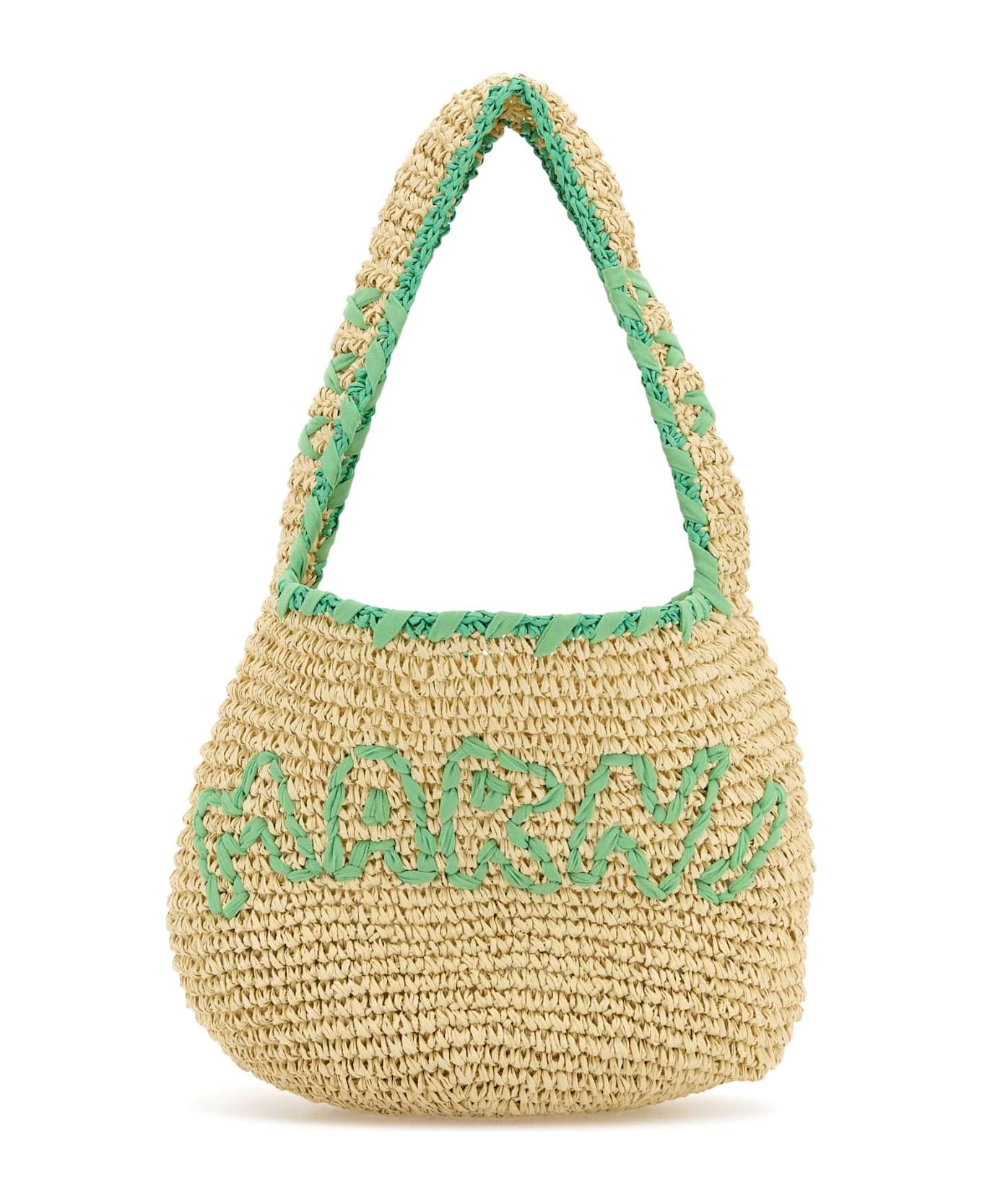 Marni Raffia Small Nassa Shoulder Bag - ZO979
