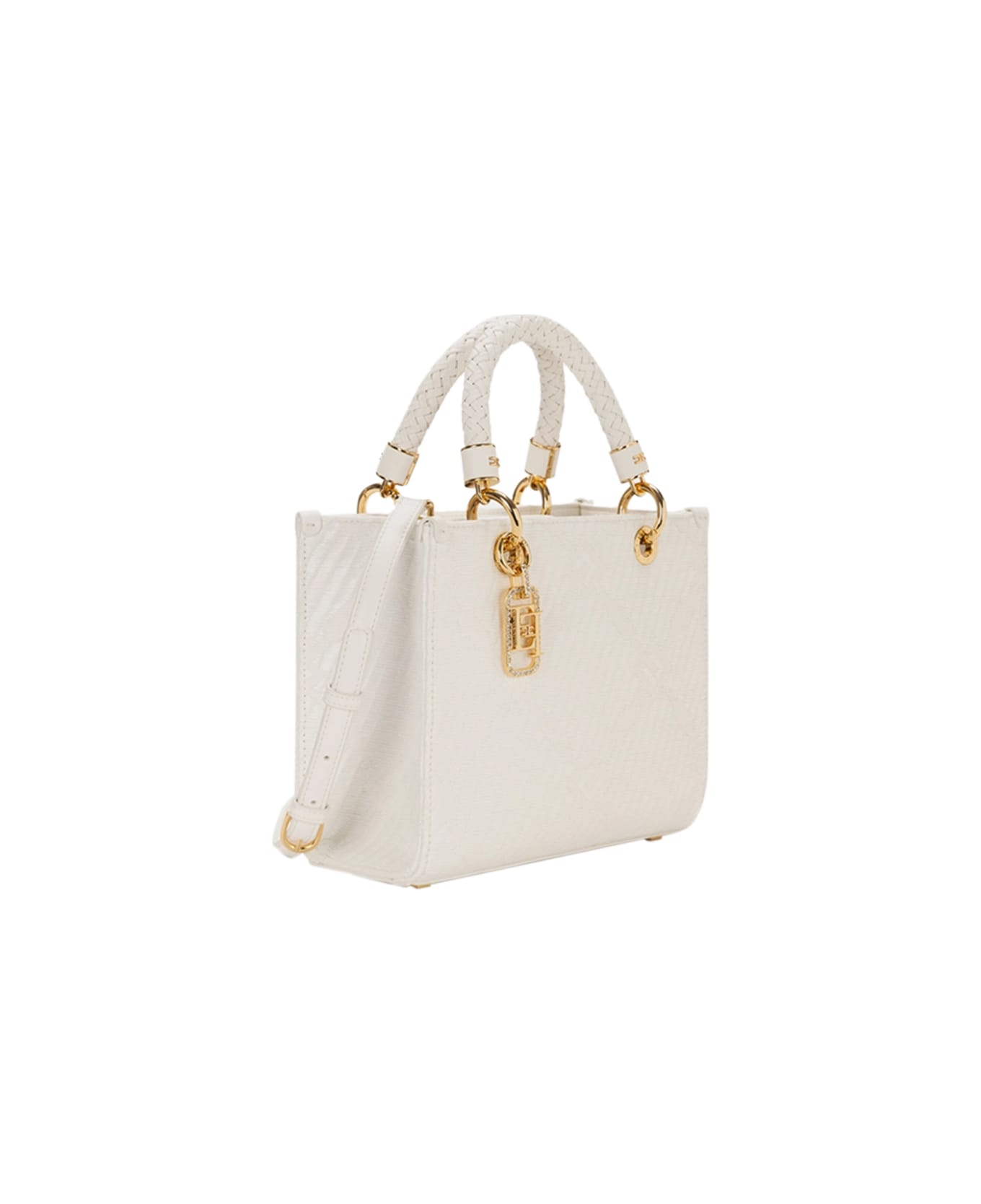 Elisabetta Franchi Tote Bag - White