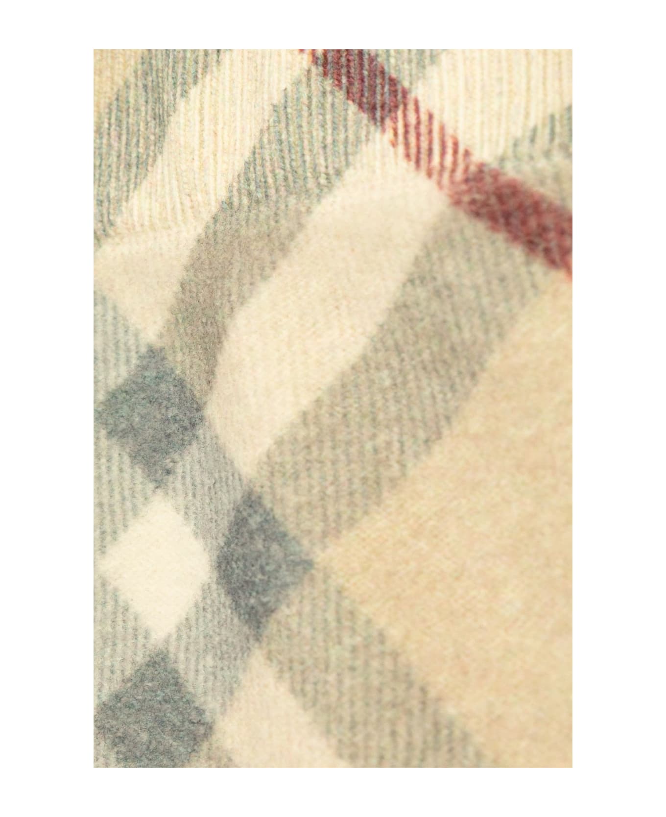 Burberry Checked A-line Skirt - NEUTRALS