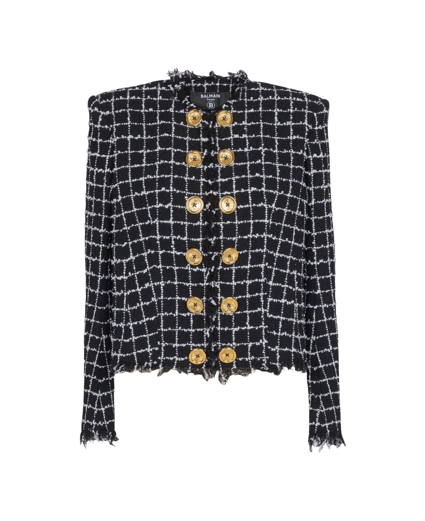 Balmain Tweed Jacket - Black