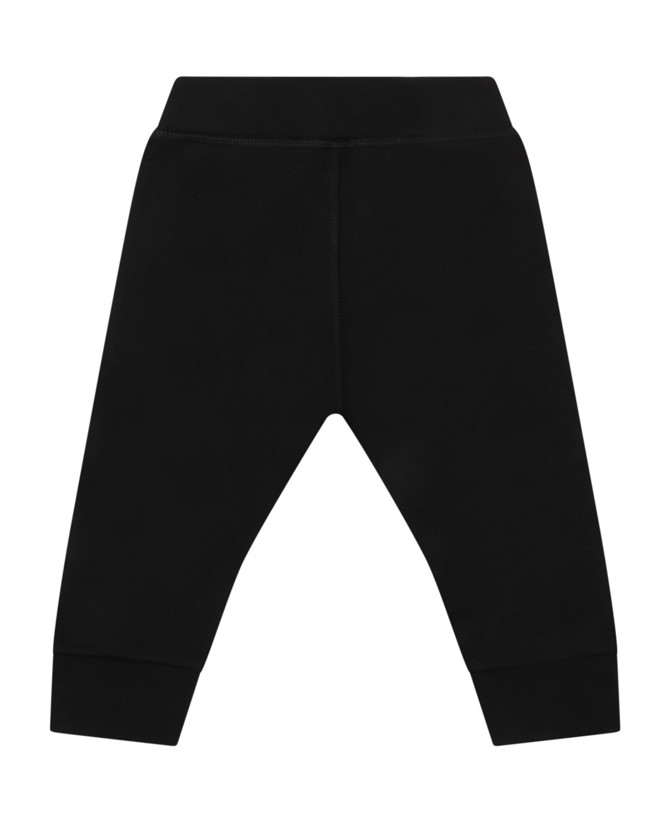 Dsquared2 Black Sweatpant For Baby Kids With Logo - Black