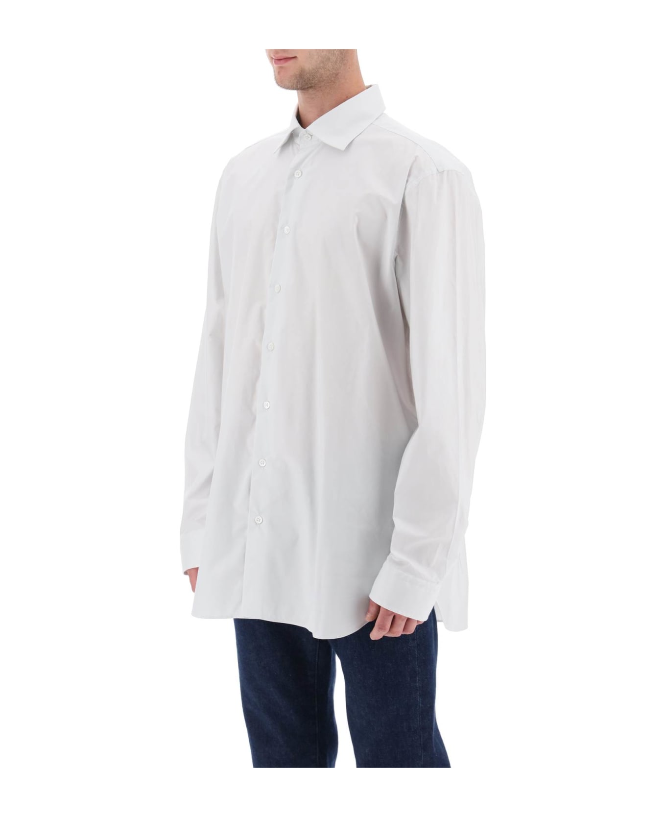 Raf Simons Philippe Vandenberg Printed Shirt - PEARL (White)