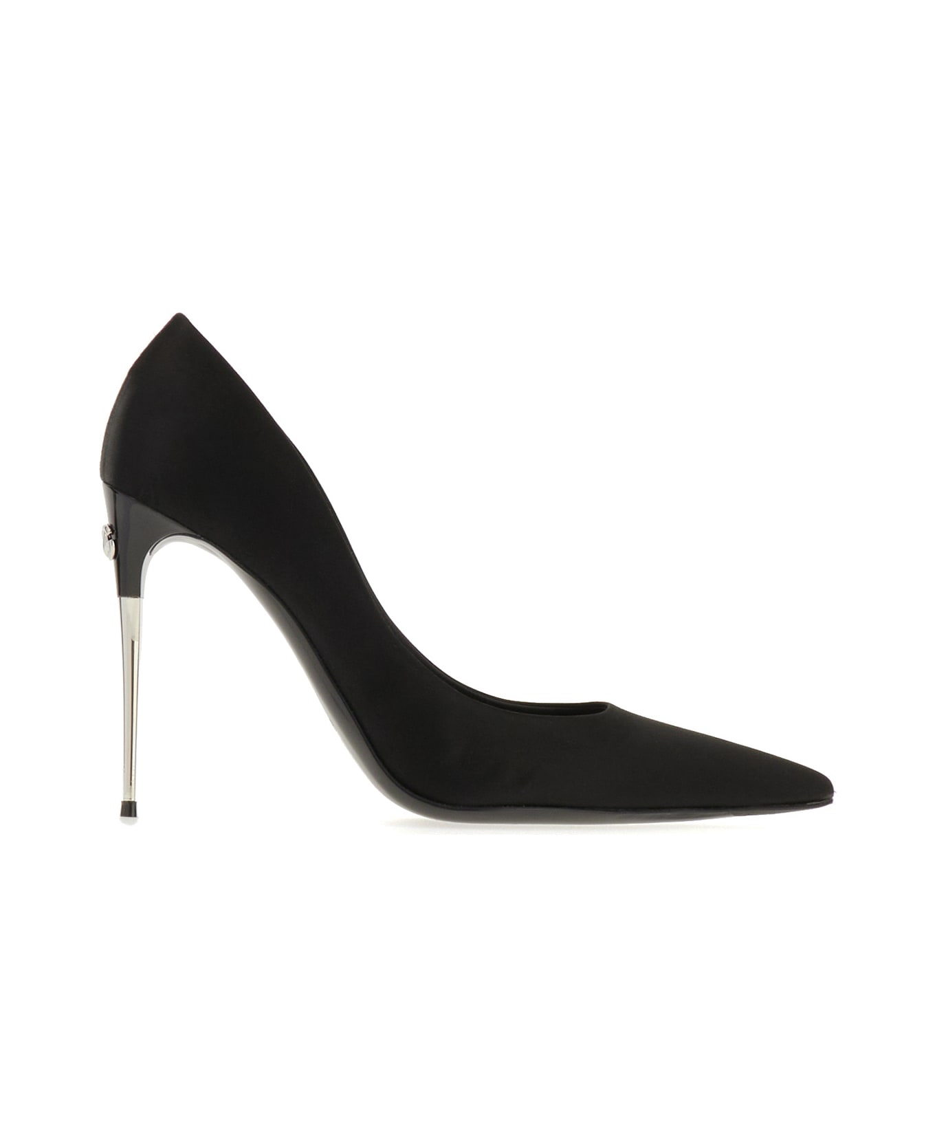 Dolce & Gabbana Black Satin Pumps - BLACK