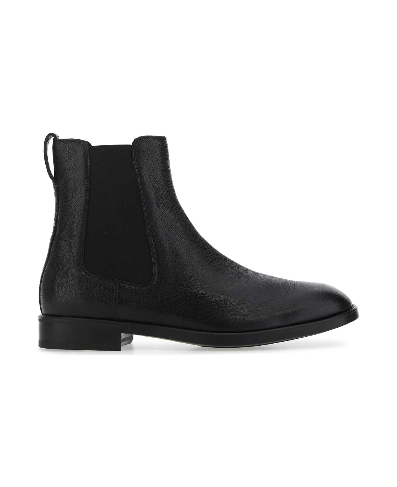 Tom Ford Black Leather Ankle Boots - U9000
