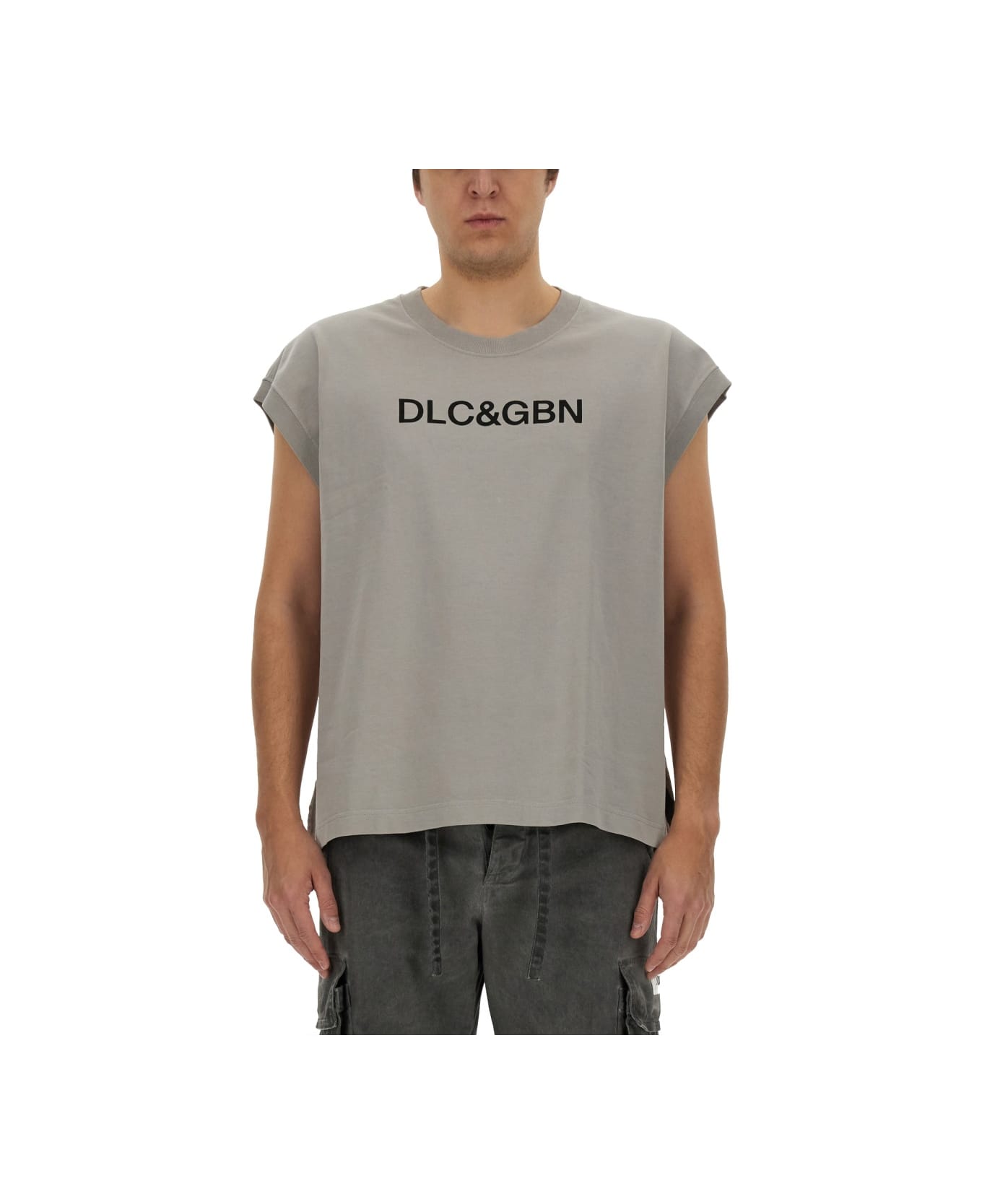 Dolce & Gabbana T-shirt With Logo - GREY