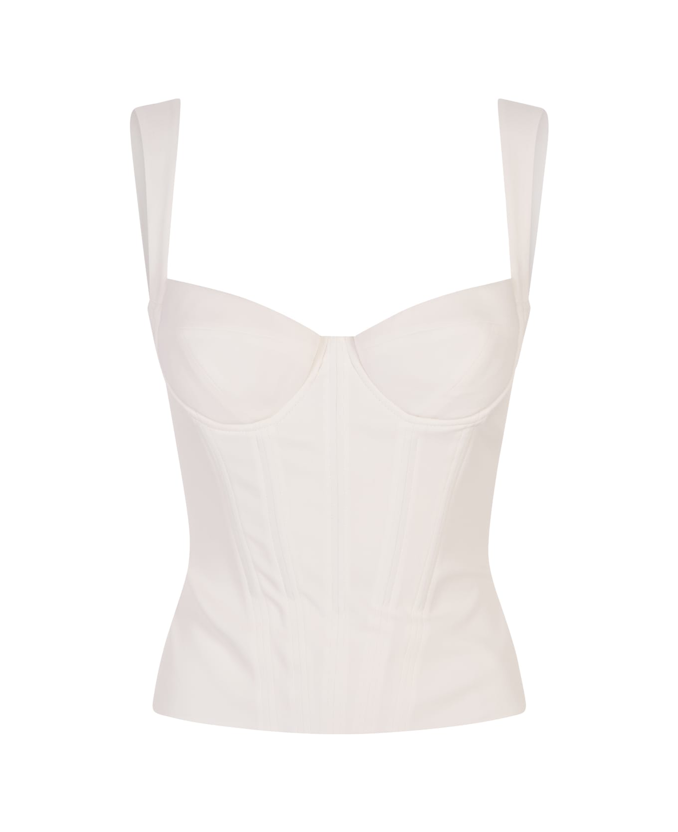 Dsquared2 White Deena Bustier - White トップス