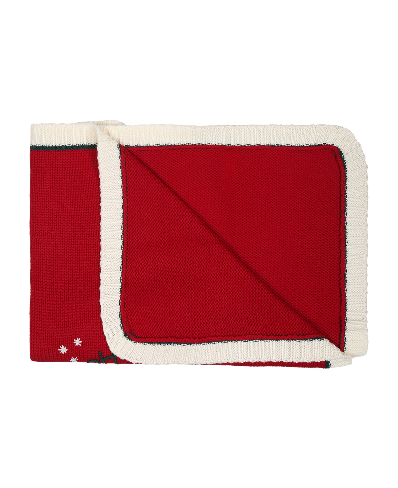 La stupenderia Red Blanket For Babykids With Writing - Red アクセサリー＆ギフト