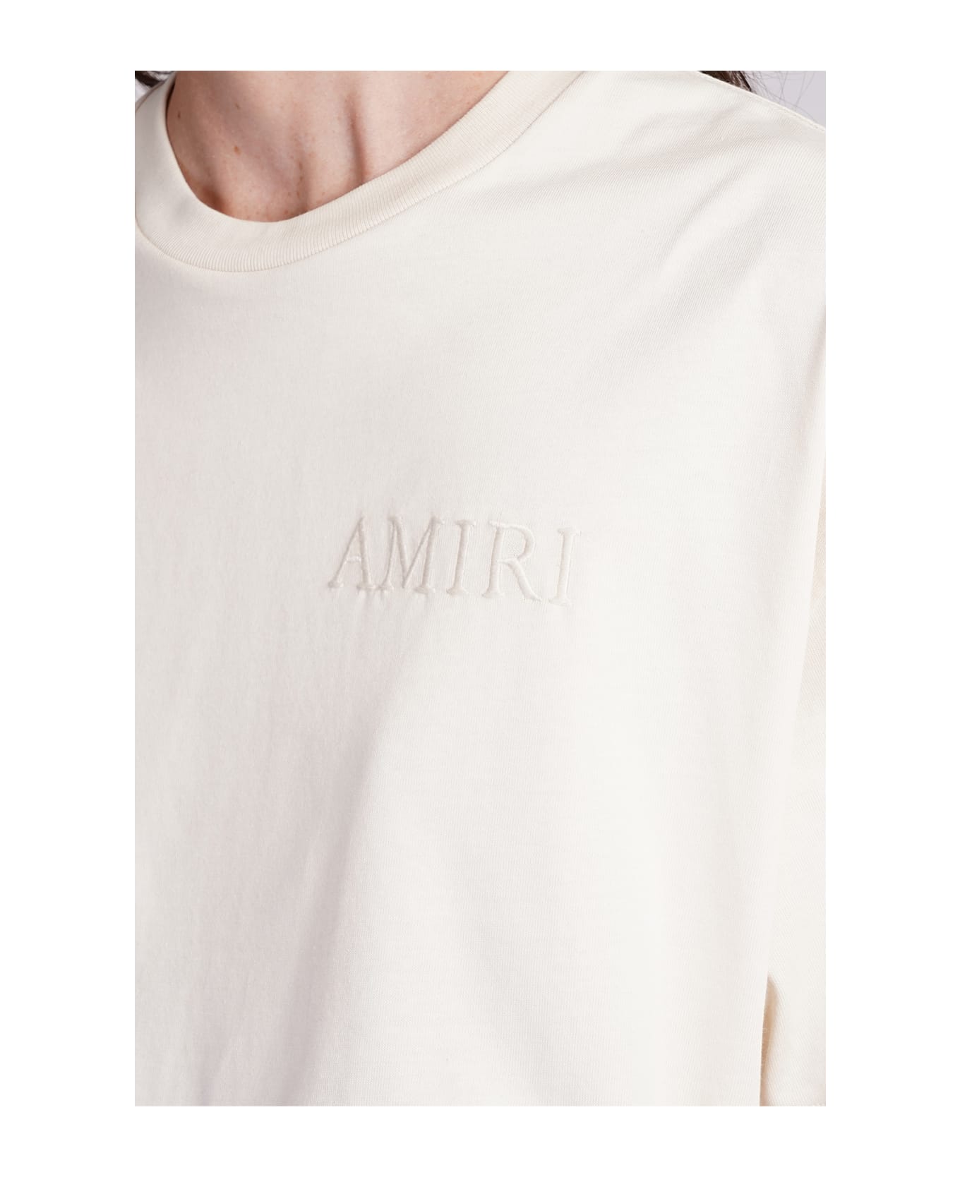 AMIRI T-shirt In Beige Cotton - Alabaster