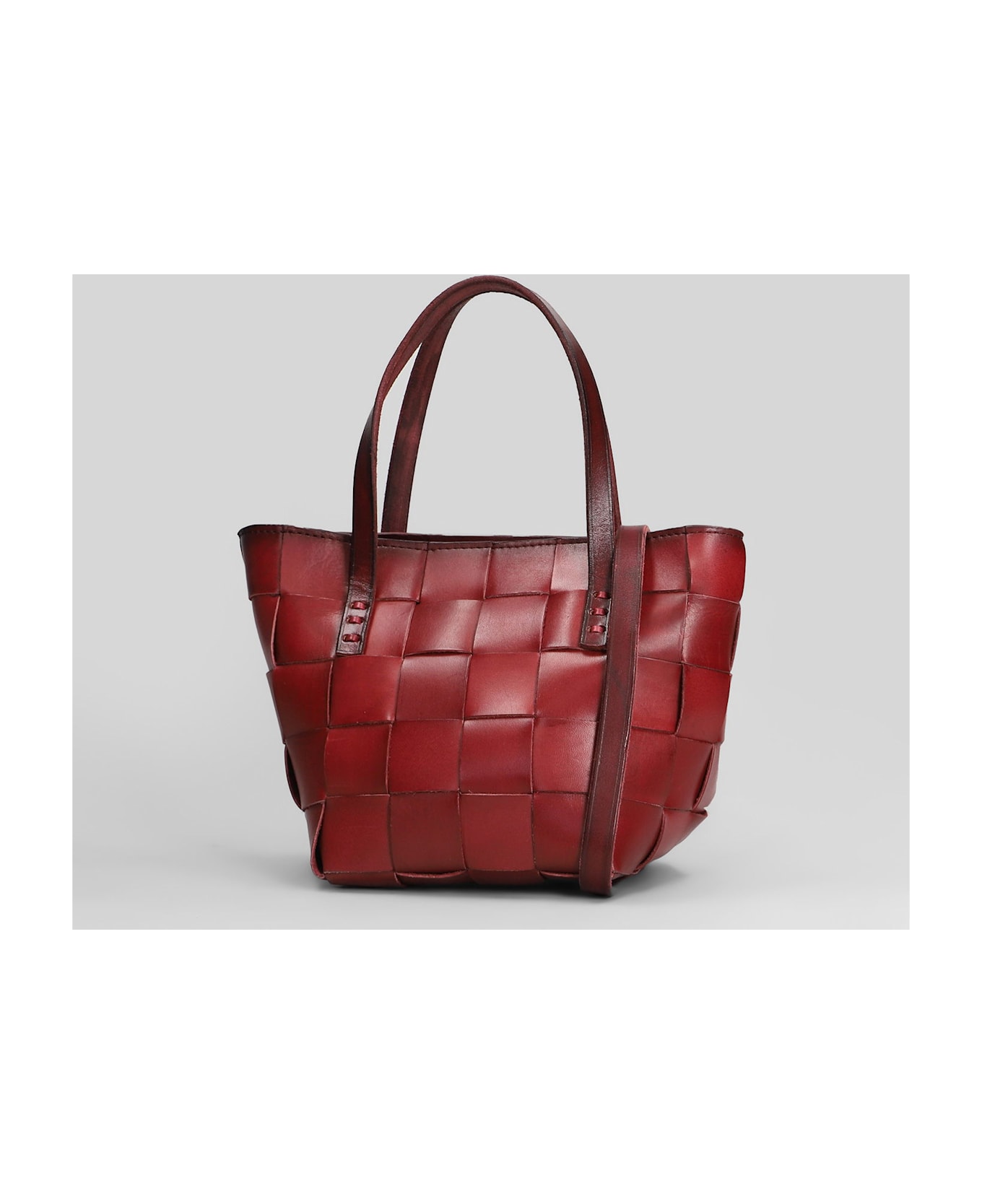 Dragon Diffusion Japan Mini Shoulder Bag In Bordeaux Leather - bordeaux