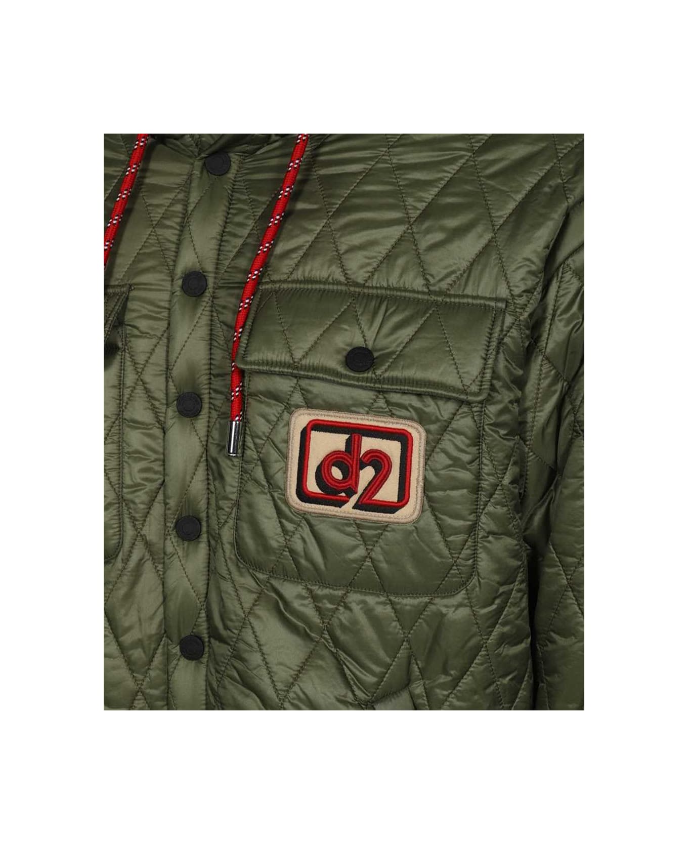 Dsquared2 Quilted Jacket - green