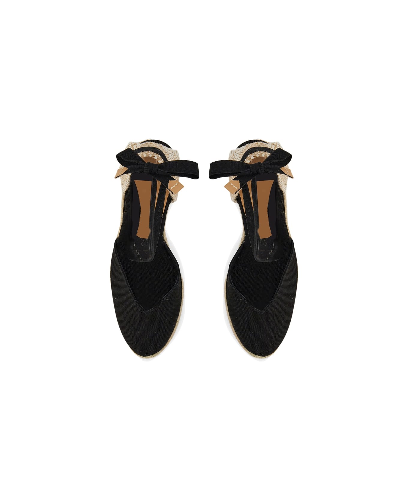 Castañer Espadrilles "clear" With Wedge - BLACK