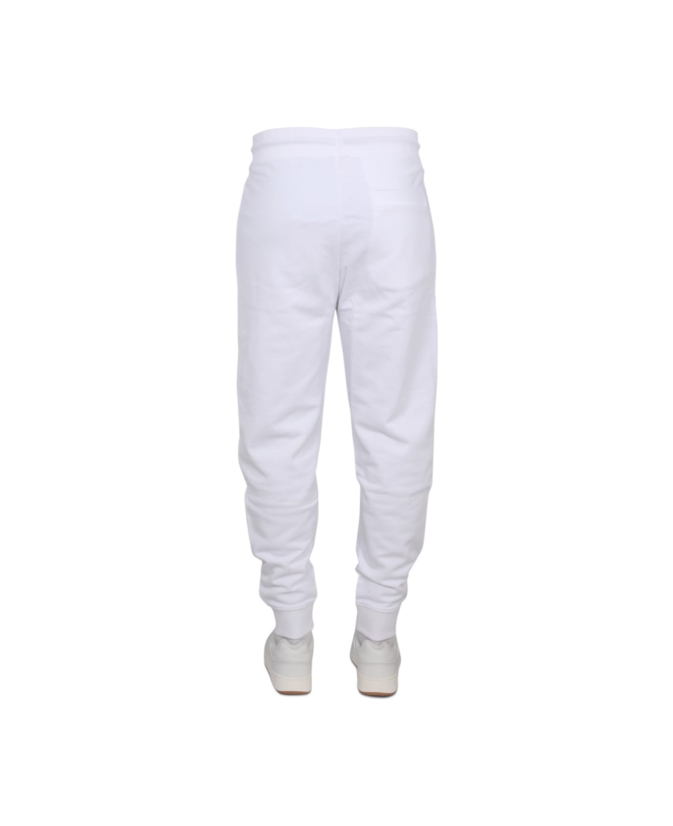 Hugo Boss Jogger Pants With Logo Embroidery - WHITE