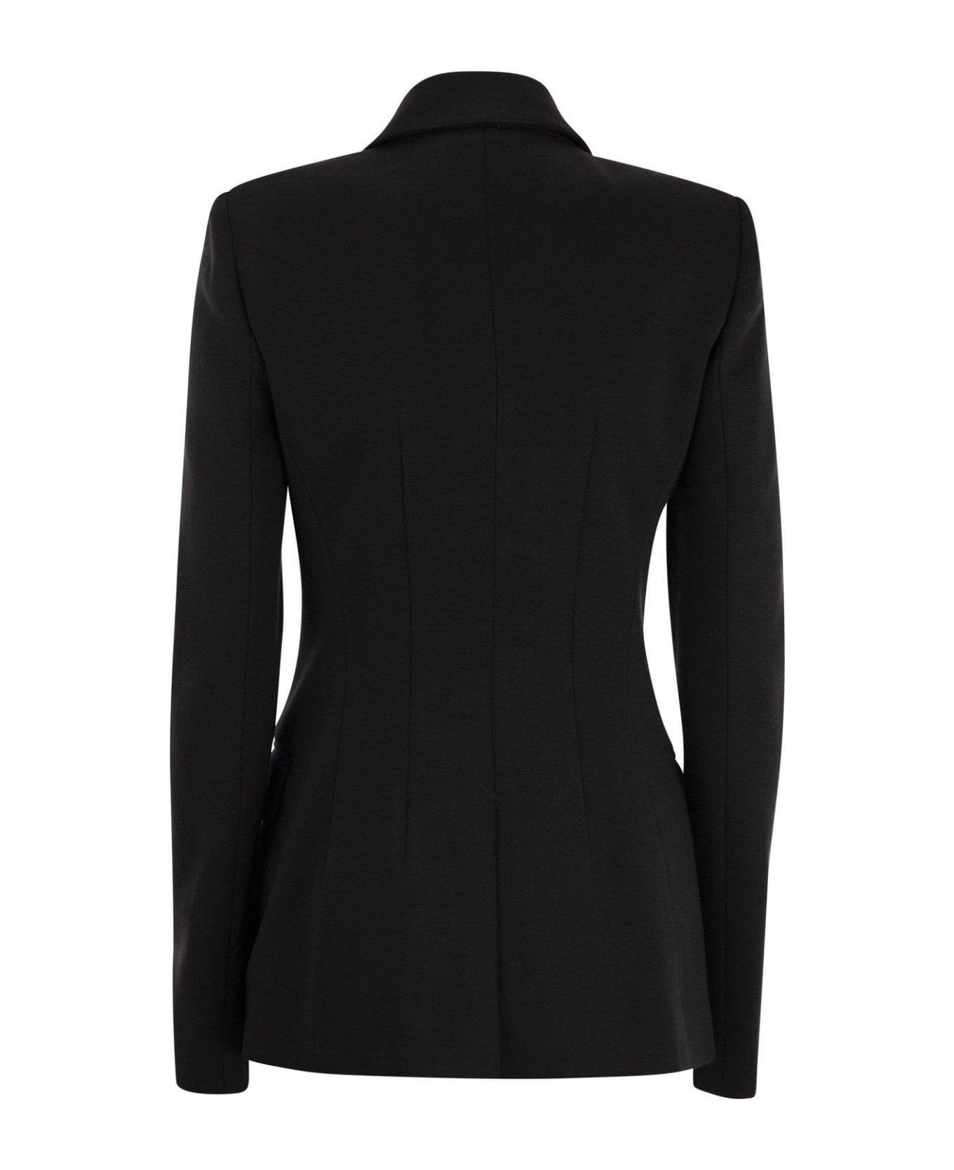 SportMax Double-breasted Long-sleeved Jacket - Nero