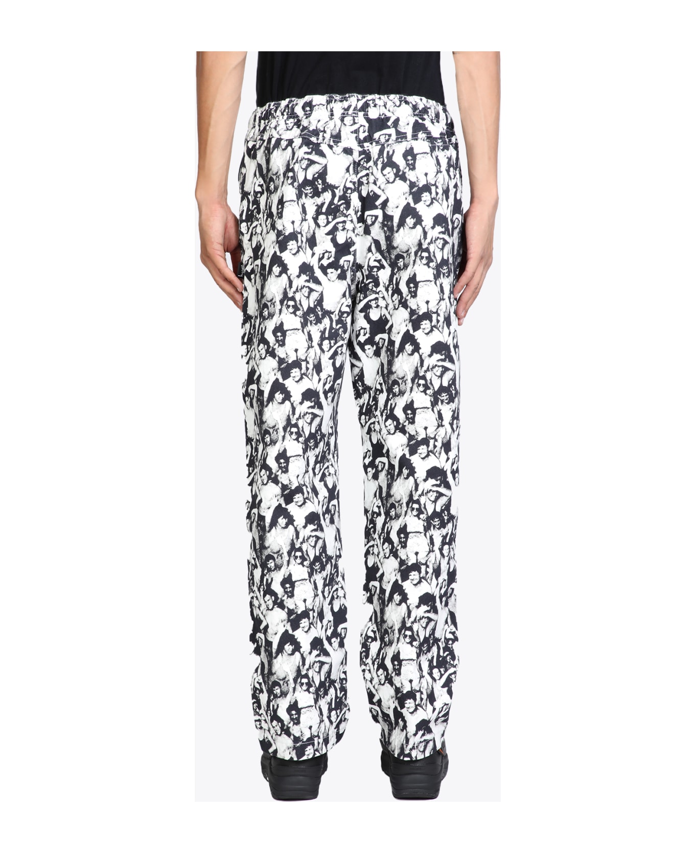 Stussy Mob Beach Pant Black And White All-over Printed Canvas Pant