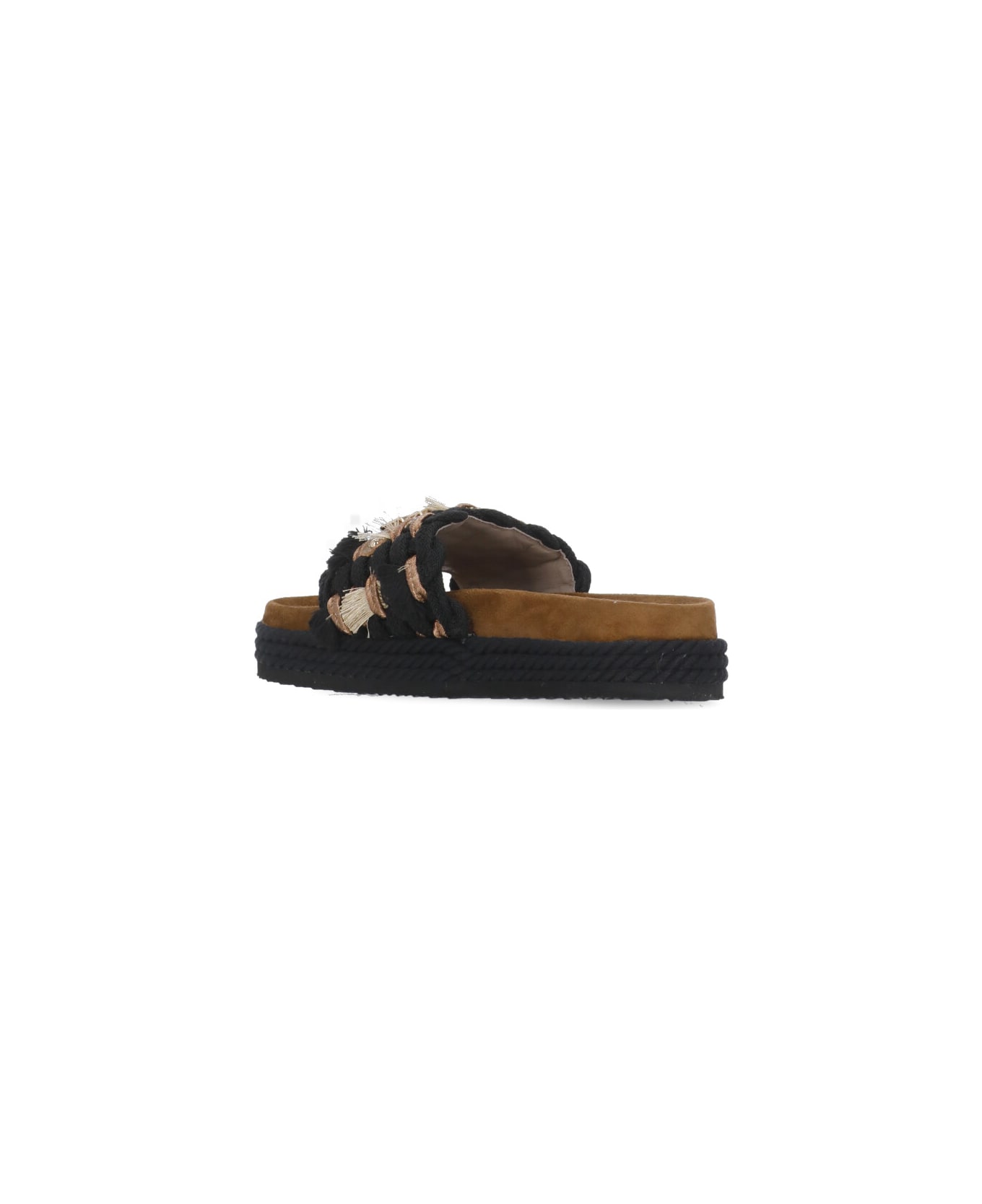 Mou Monoband Rope Sandals - Black