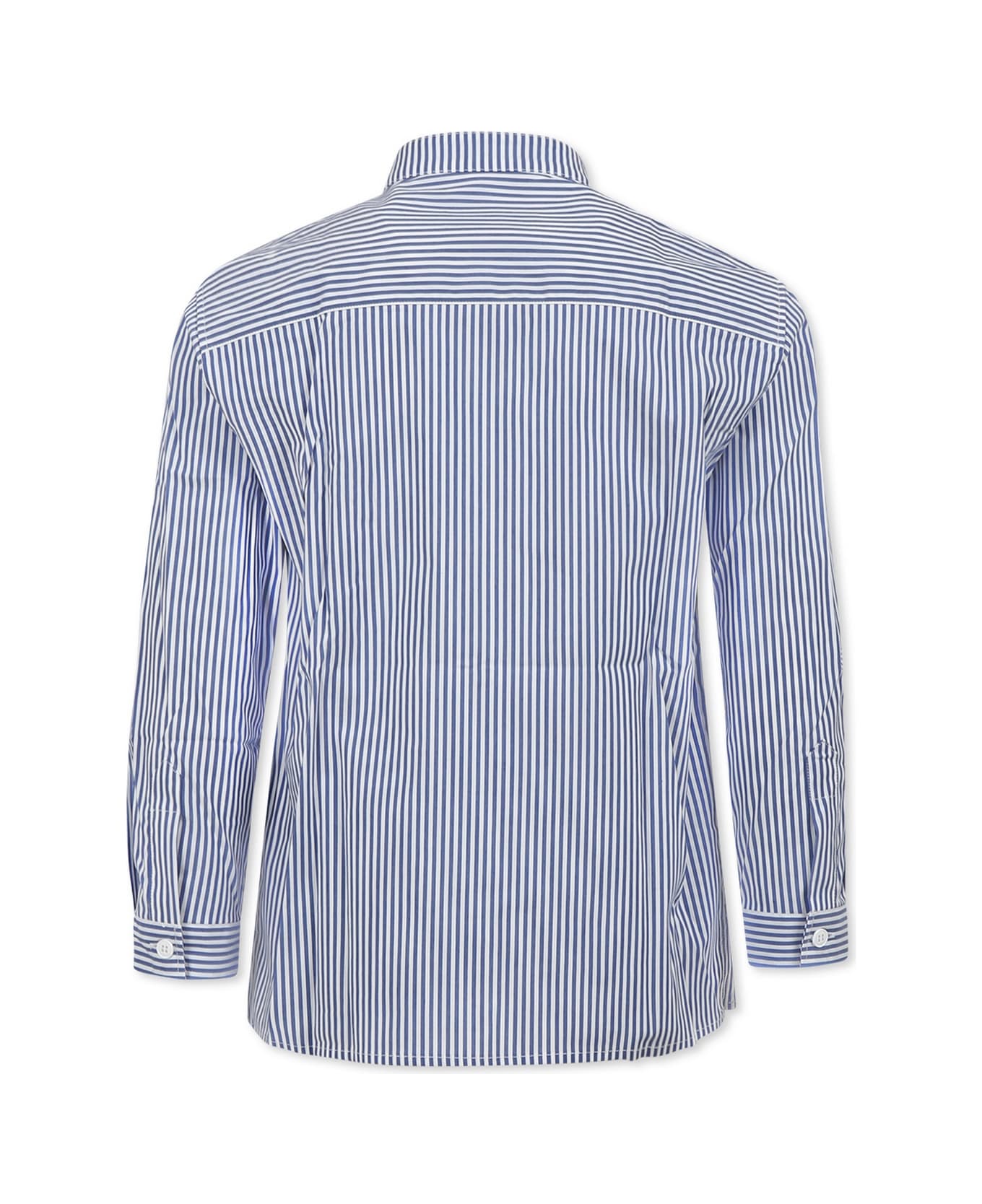 Dondup Blue Shirt For Boy With Logo - Blue
