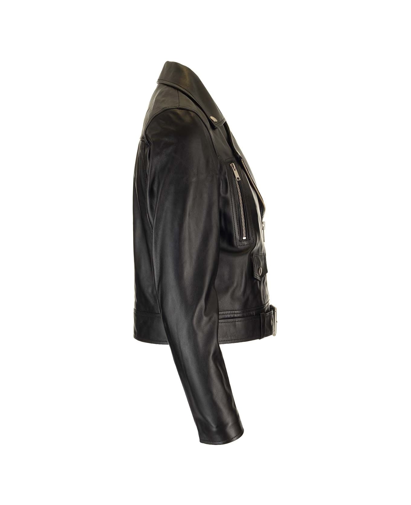 ARMA Nappa Leather Biker Jacket - Black