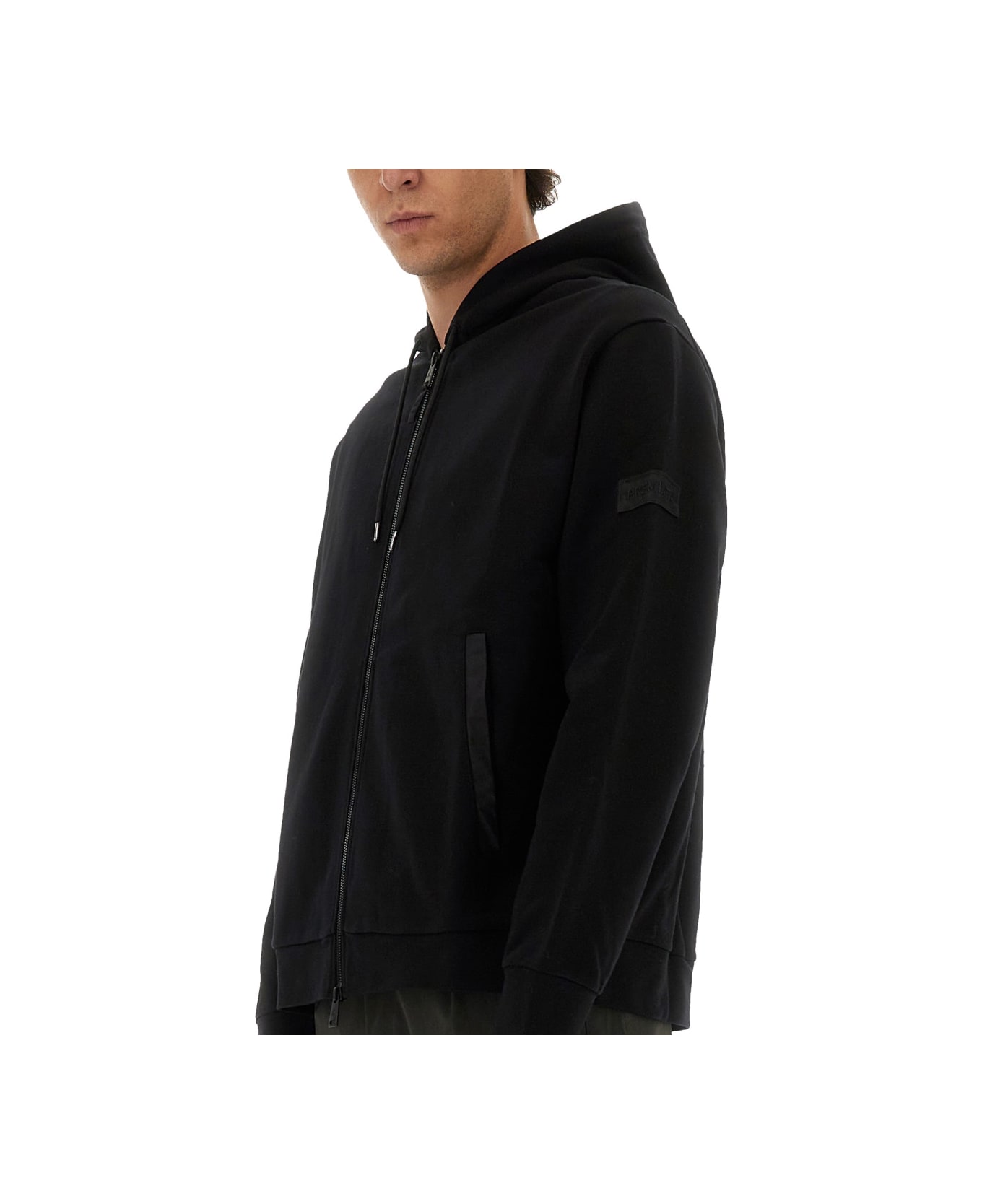 Premiata Zip Sweatshirt. - BLACK