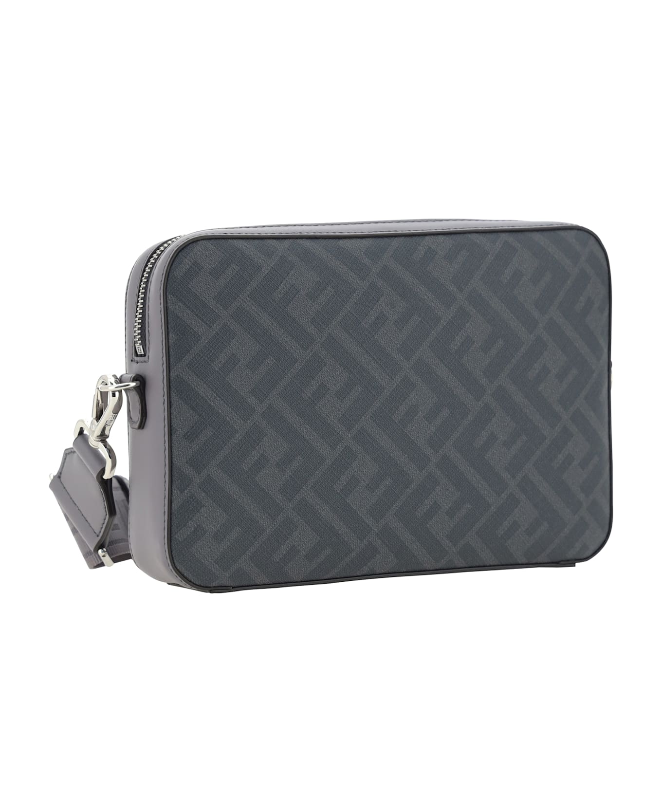 Fendi Diagonal Camera Case Bag - Acciaio+palladio