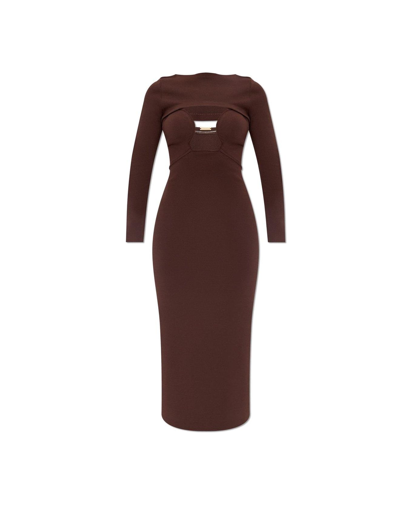 Cult Gaia Jenny Knitted Dress - BROWN