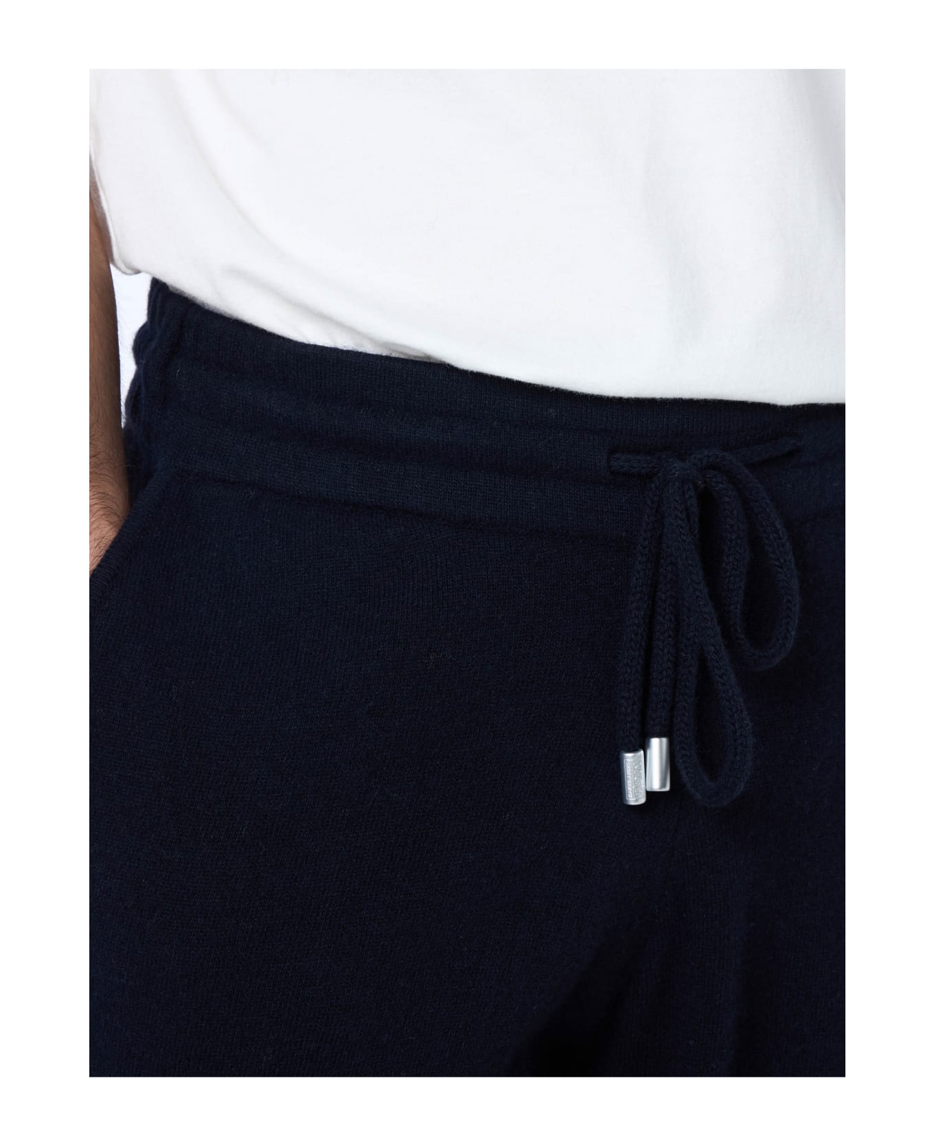 MC2 Saint Barth Man Knitted Blue Jogger Pants Walton - BLUE