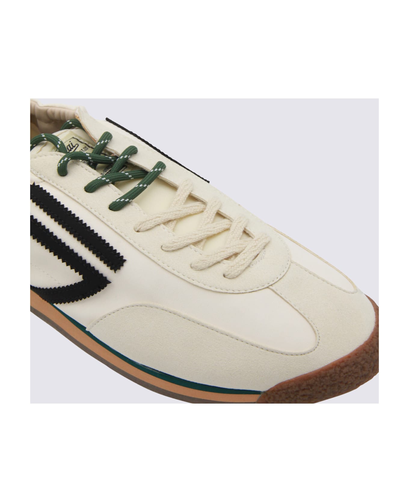 Puraai White Leather Sneakers - White