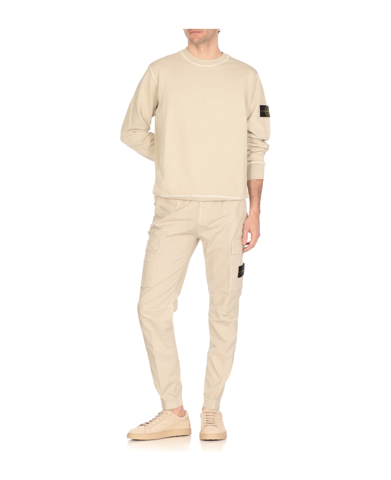Stone Island Logoed Sweatshirt - White