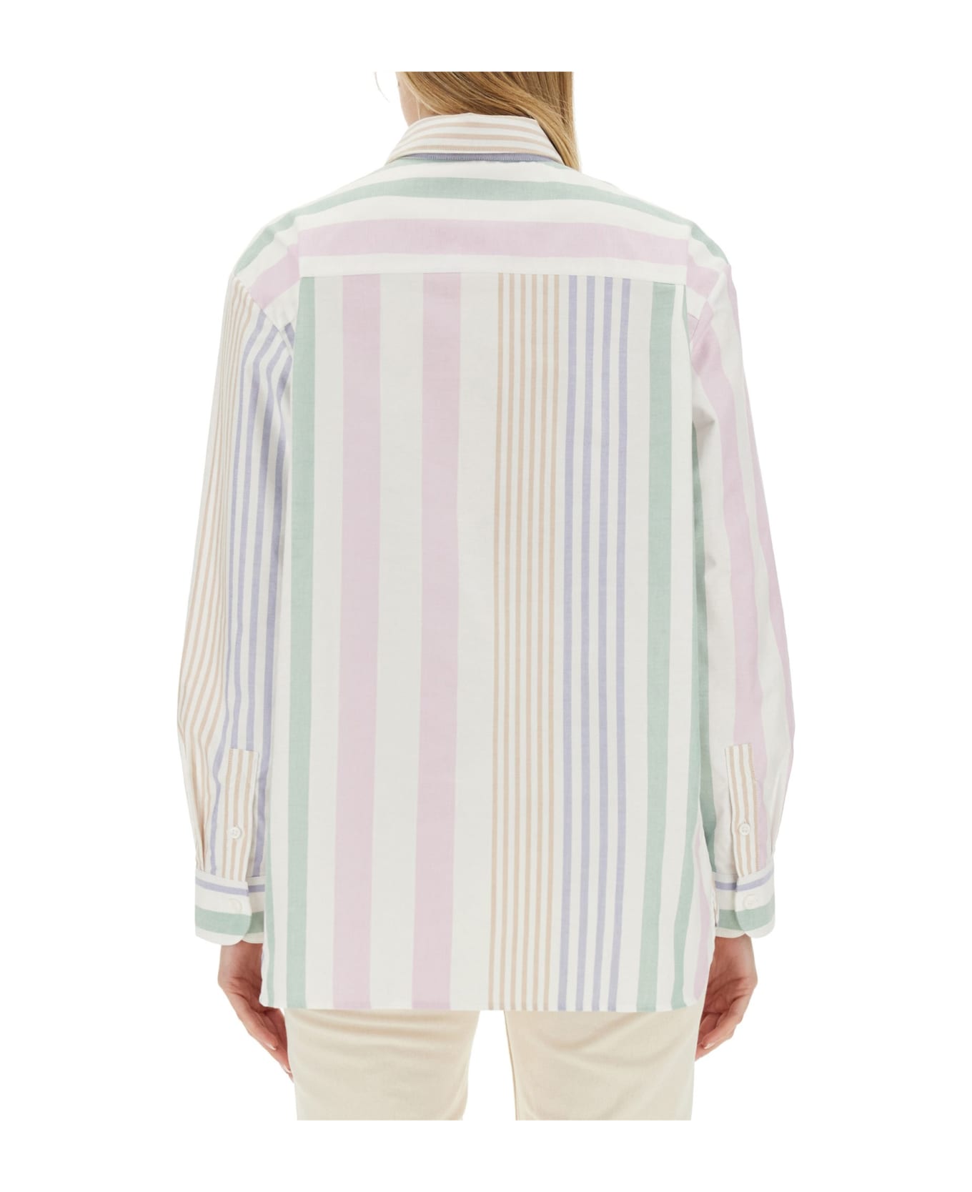 A.P.C. Sela Striped Oxford Shirt - Saa Multicolor