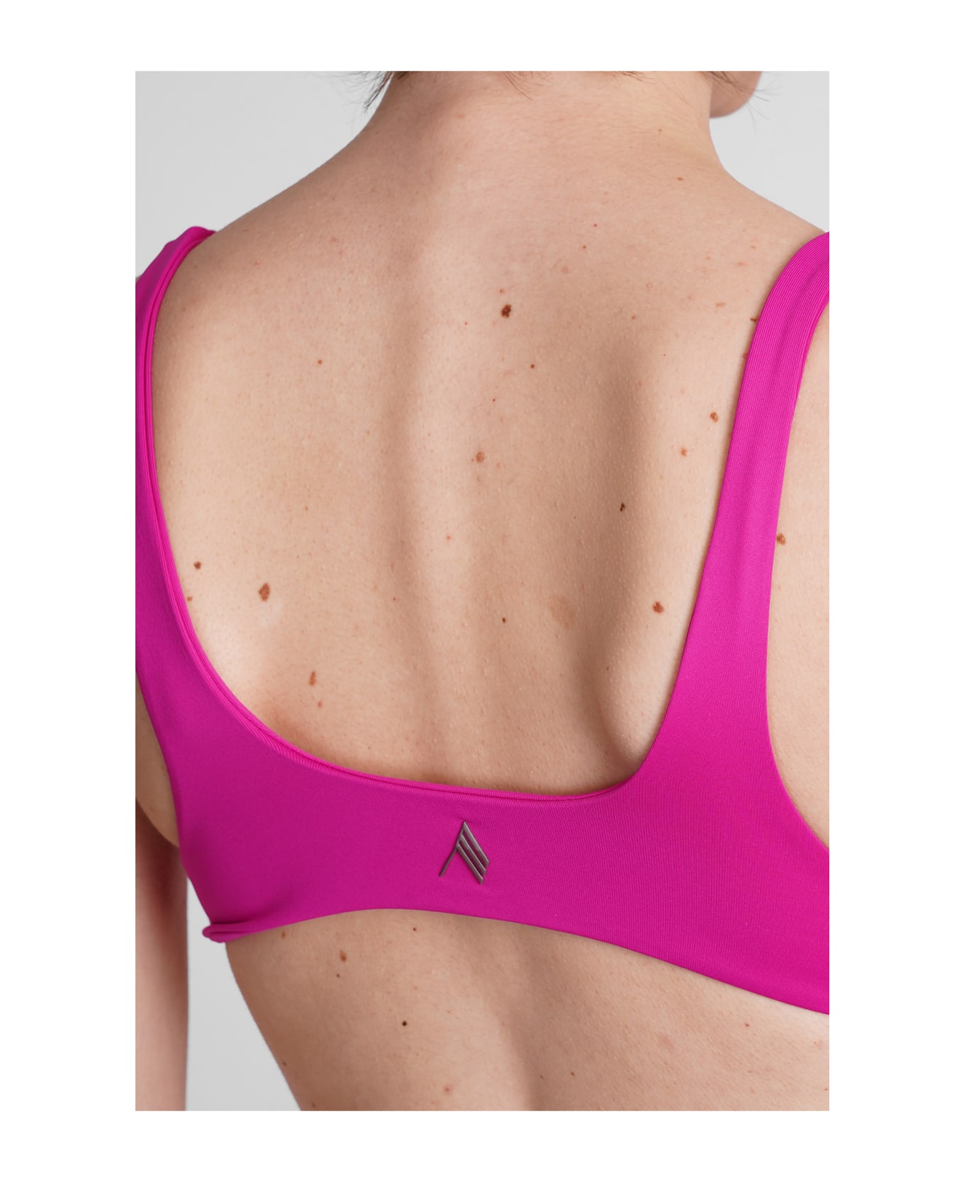 The Attico 'join Us At The Beach' Collection Two-piece Swimsuit - fuxia