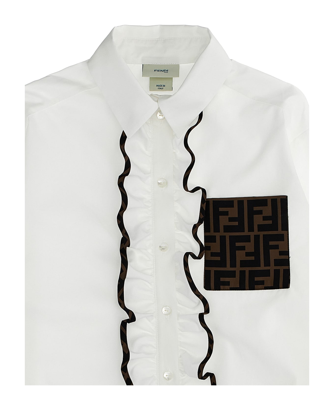 Fendi 'ff' Shirt - White