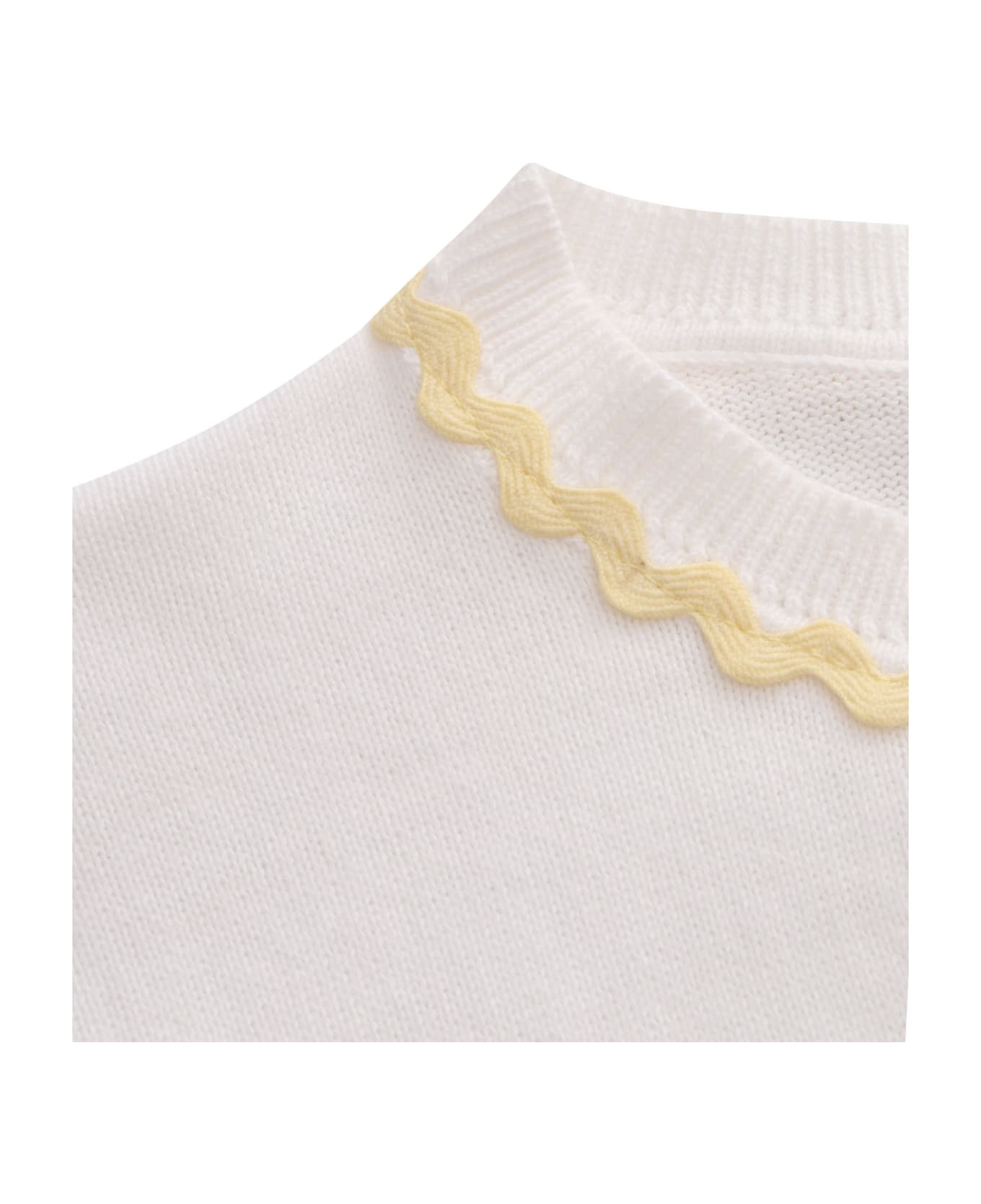 Stella McCartney Kids Knitted Cardigan - WHITE ニットウェア＆スウェットシャツ
