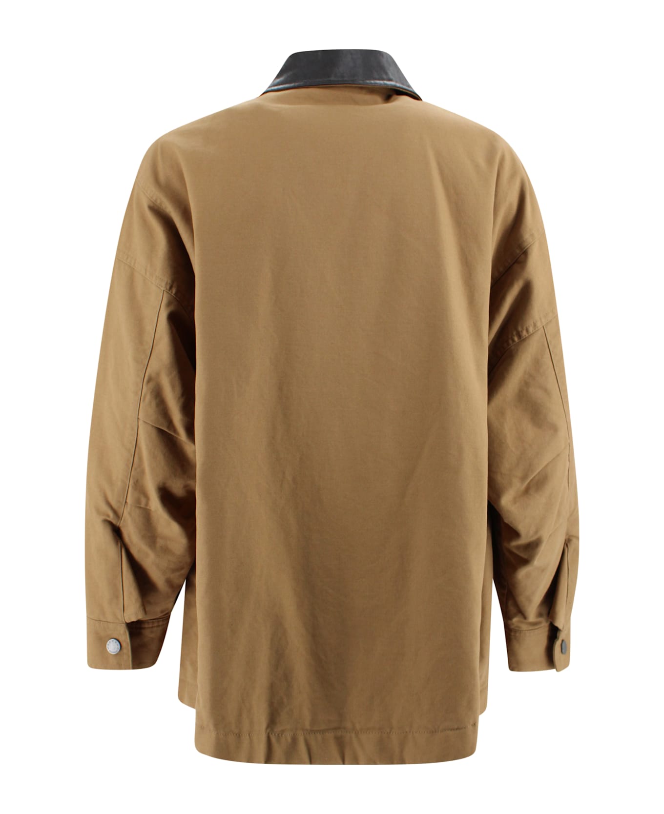 Weekend Max Mara Camel Cotton Canvas Jacket - Camel