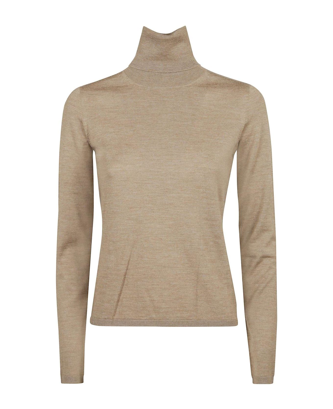 Max Mara Turtleneck Knit Sweater - NEUTRALS