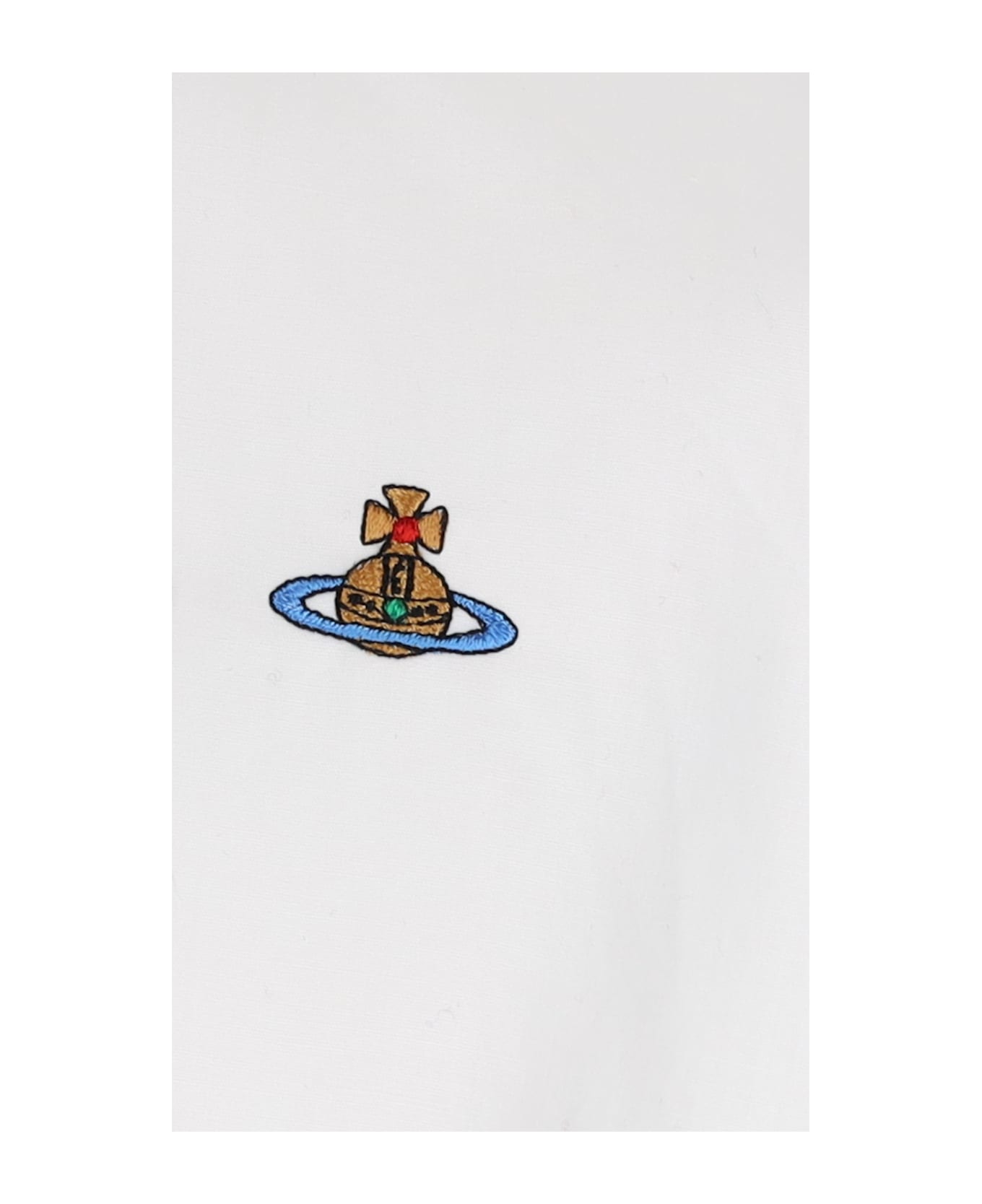 Vivienne Westwood 
two Button Krall
 Shirt - White