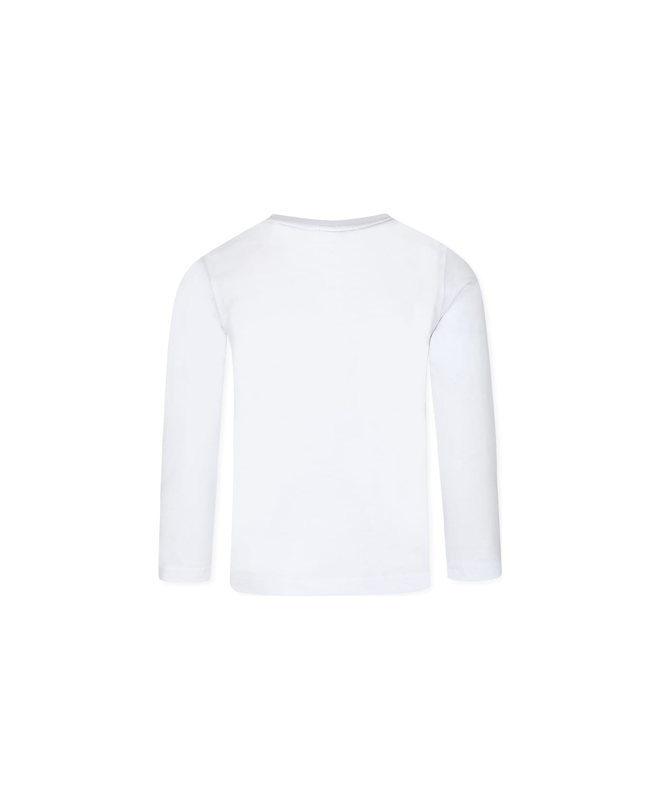 Stella McCartney Kids White T-shirt For Kids With Christmas Tree - White