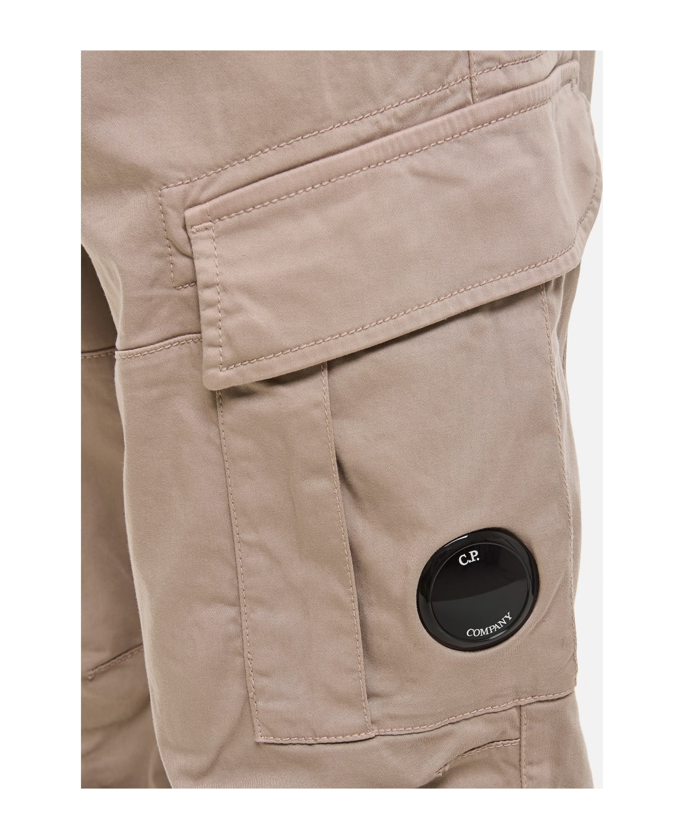 C.P. Company Stretch Sateen Ergonomic Lens Cargo Pants - Grey