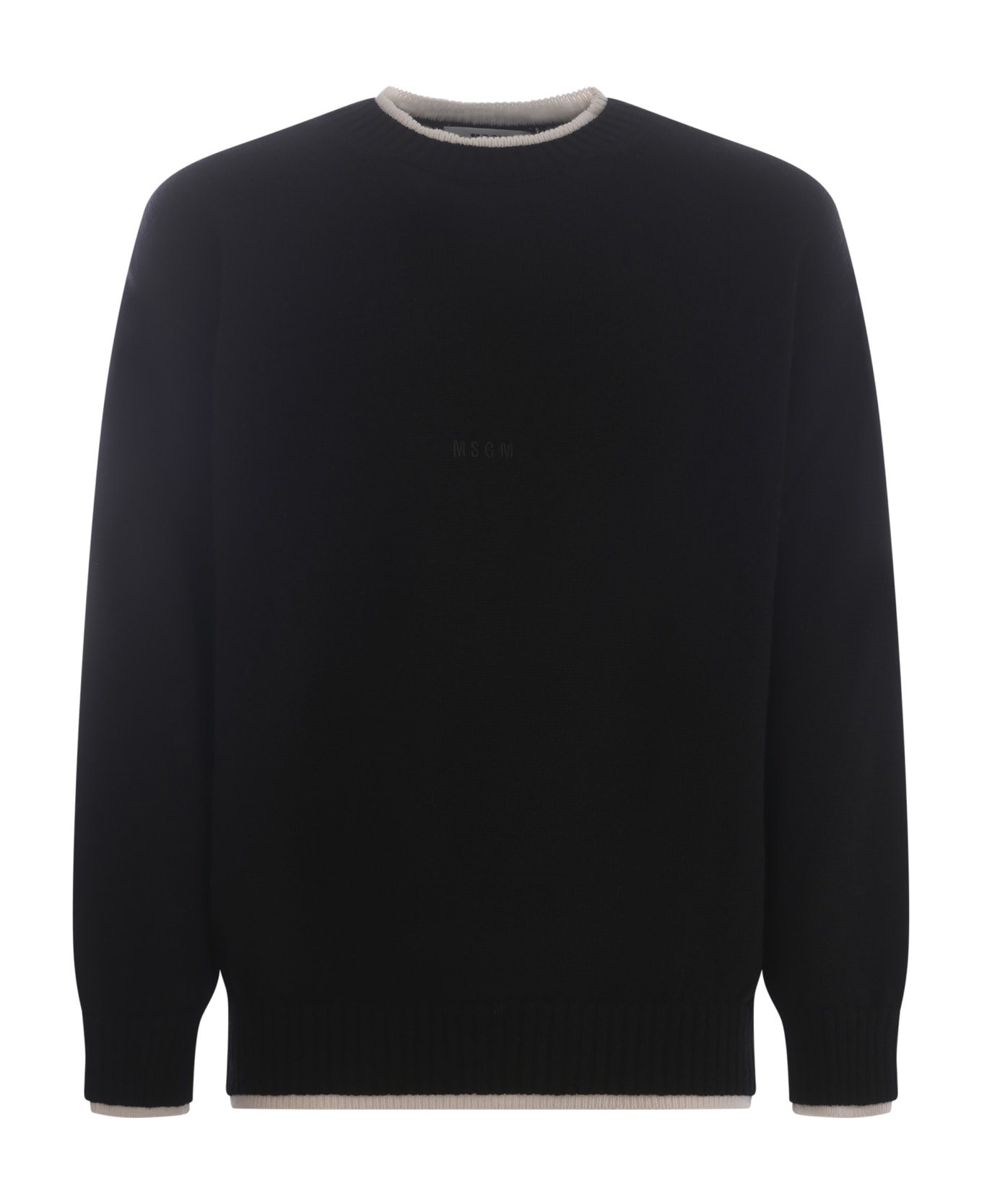 MSGM Sweater Msgm In Wool Blend - Nero