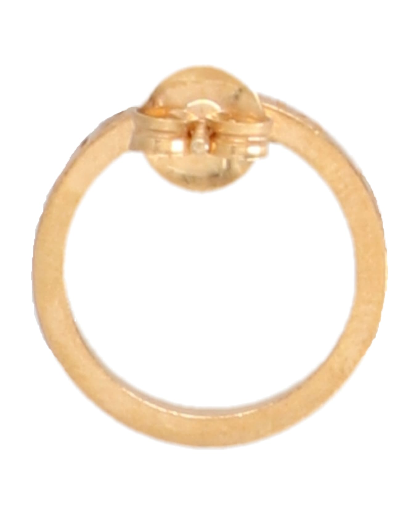 Maison Margiela Logo Earrings - Gold