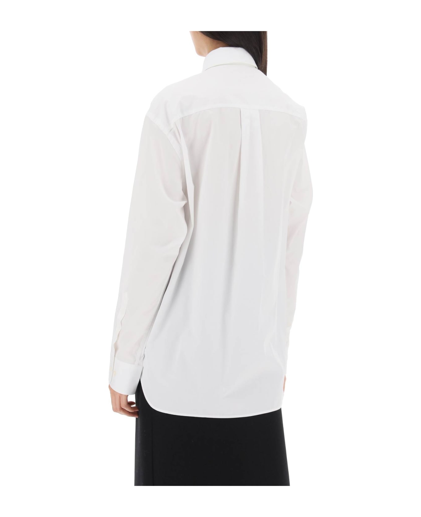 WARDROBE.NYC Maxi Shirt In Cotton Batista - WHITE (White)