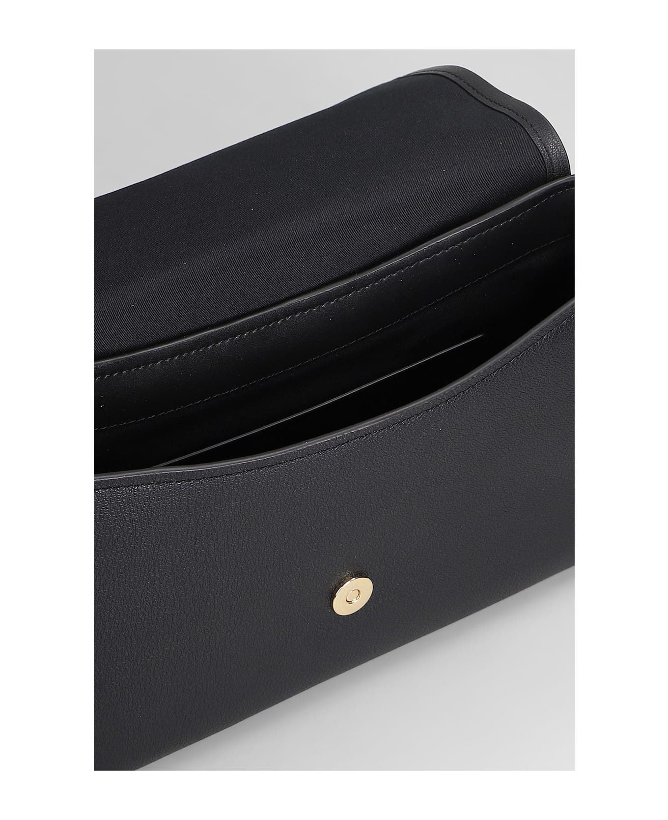 Michael Kors Nessa Shoulder Bag In Black Leather - black