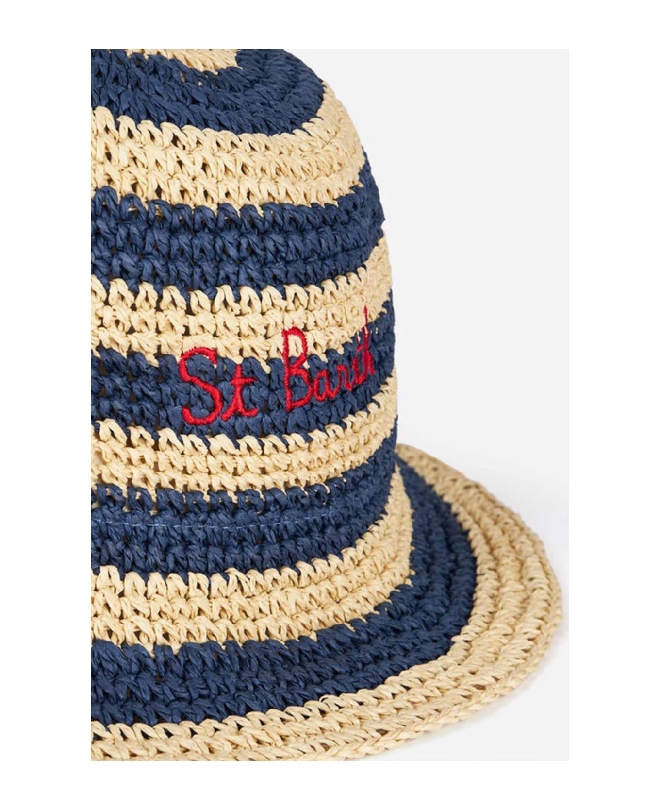 MC2 Saint Barth Striped Straw Hat - FANTASIA 帽子